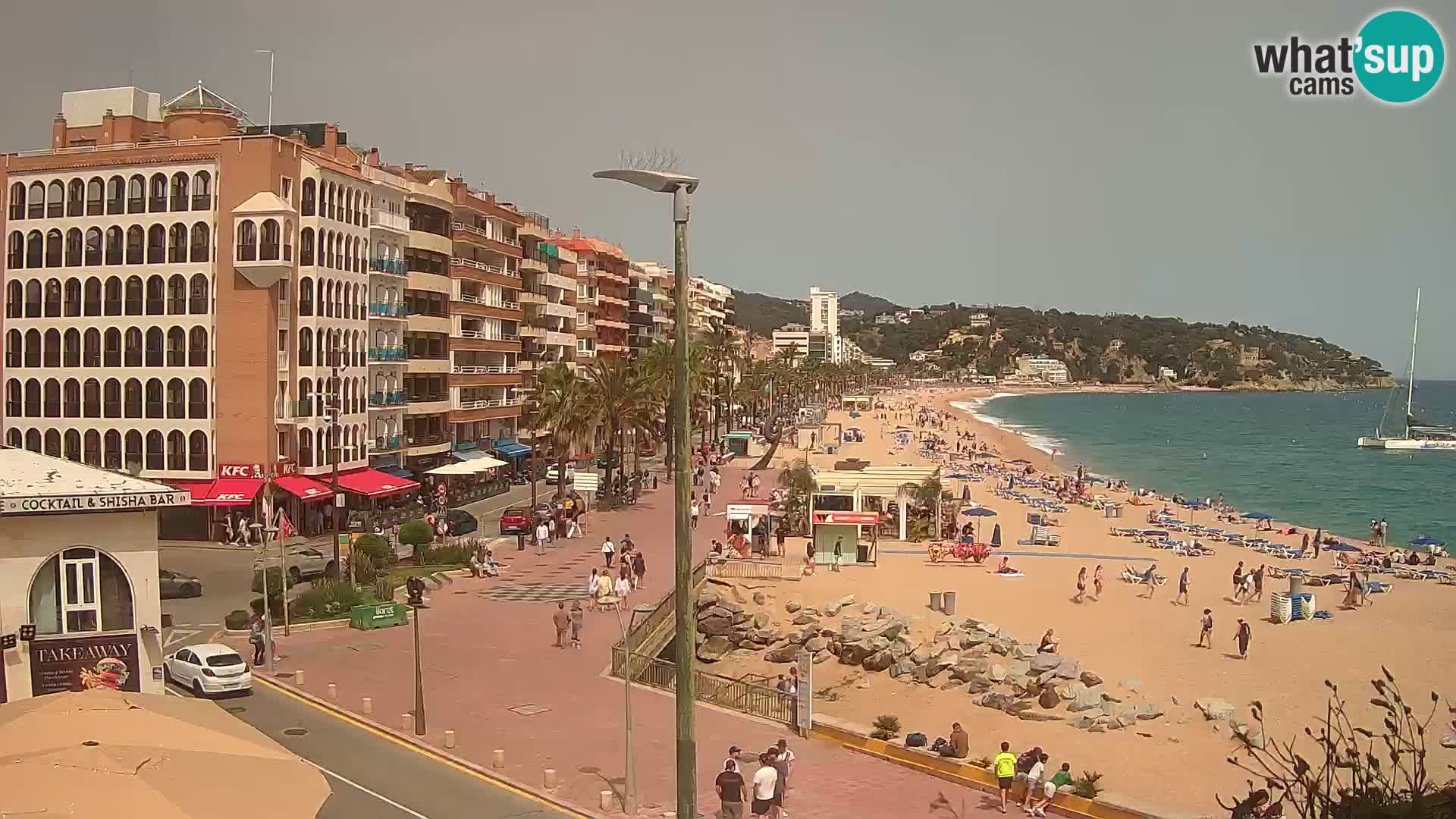 Webcam Lloret de Mar – the main beach – – Costa Brava – Spain