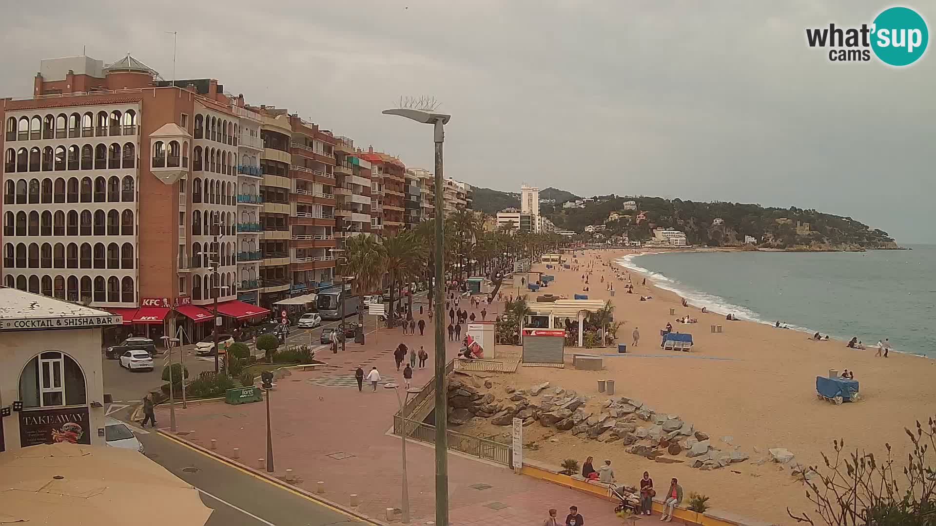 Webcam Lloret de Mar – the main beach – – Costa Brava – Spain