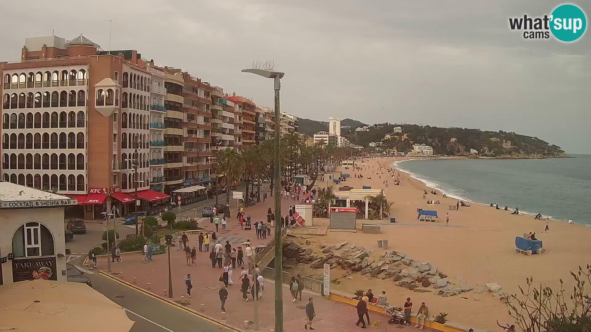 Webcam Lloret de Mar – the main beach – – Costa Brava – Spain
