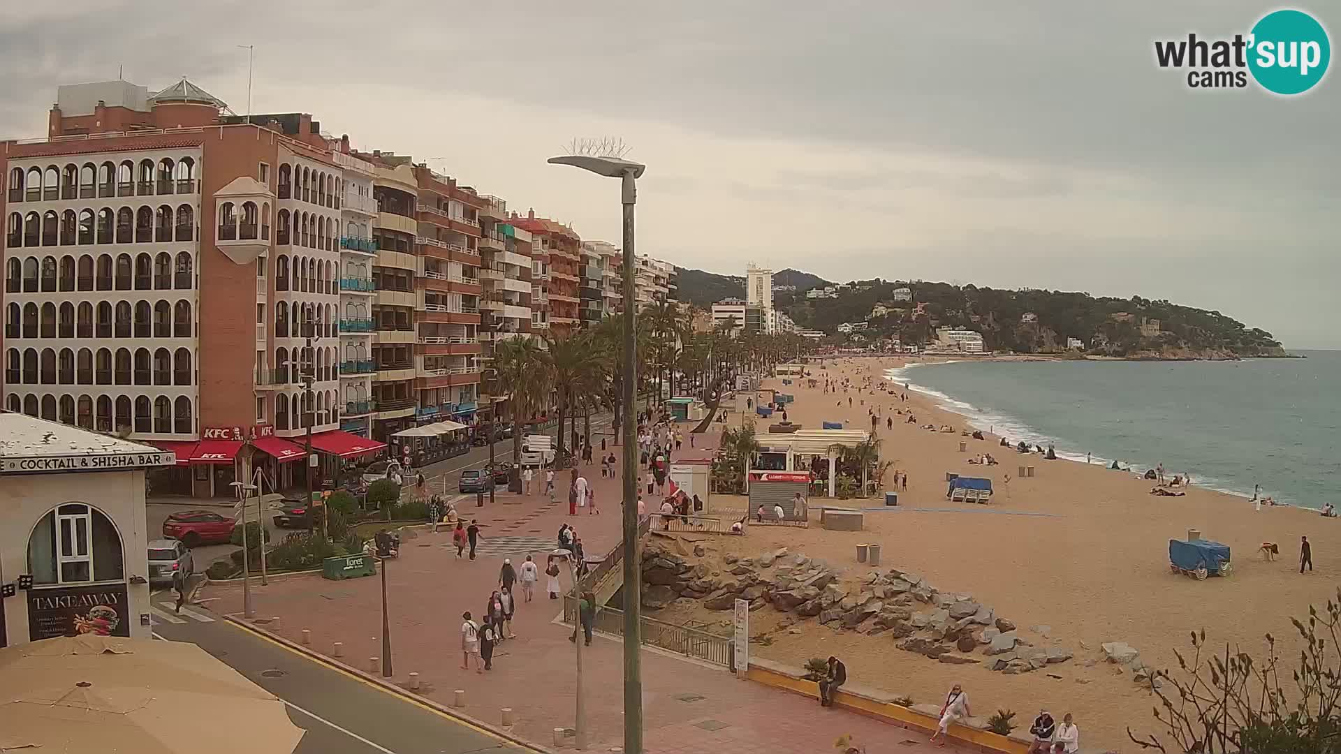 Webcam Lloret de Mar – the main beach – – Costa Brava – Spain