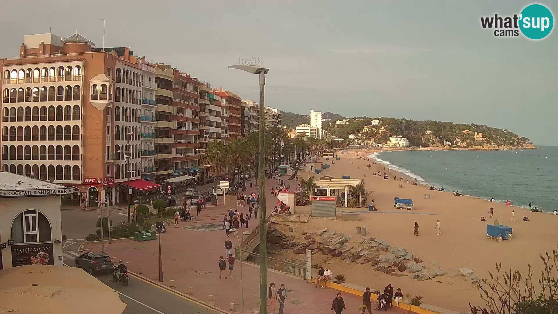 Webcam Lloret de Mar – the main beach – – Costa Brava – Spain