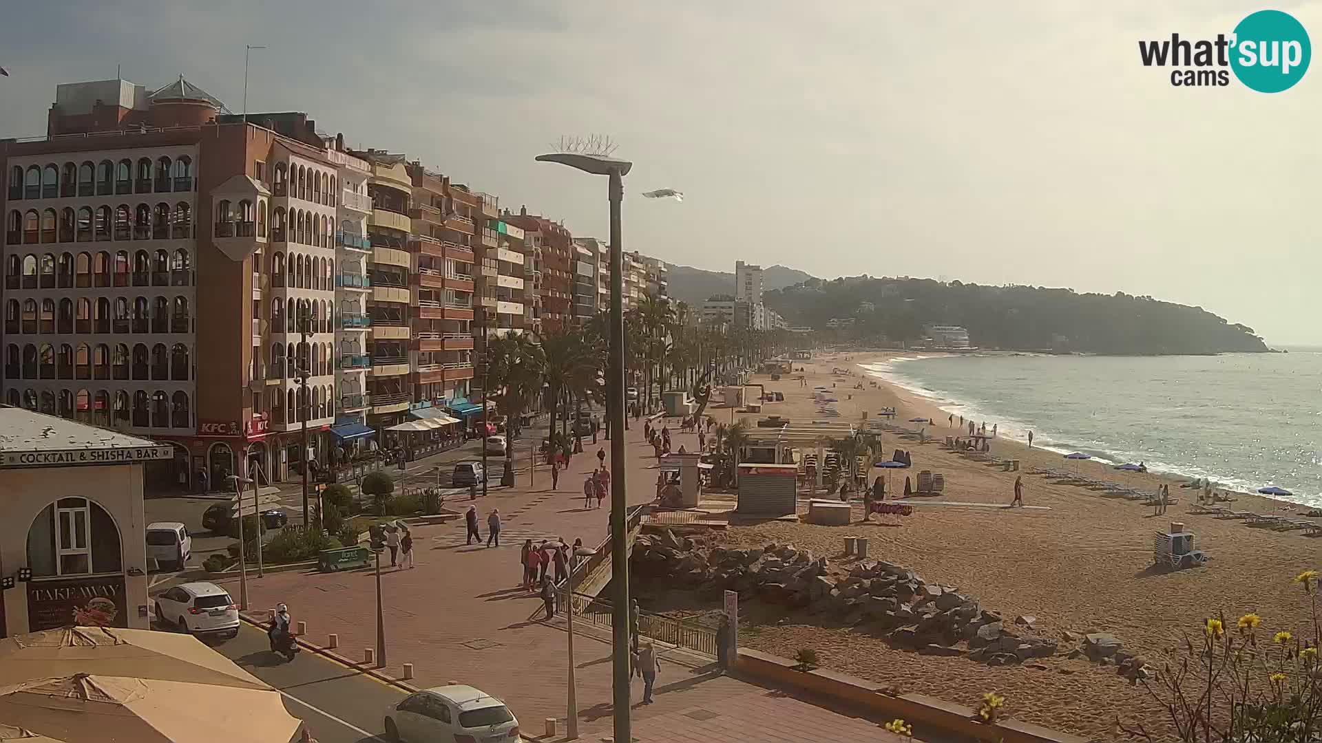 Webcam Lloret de Mar – the main beach – – Costa Brava – Spain