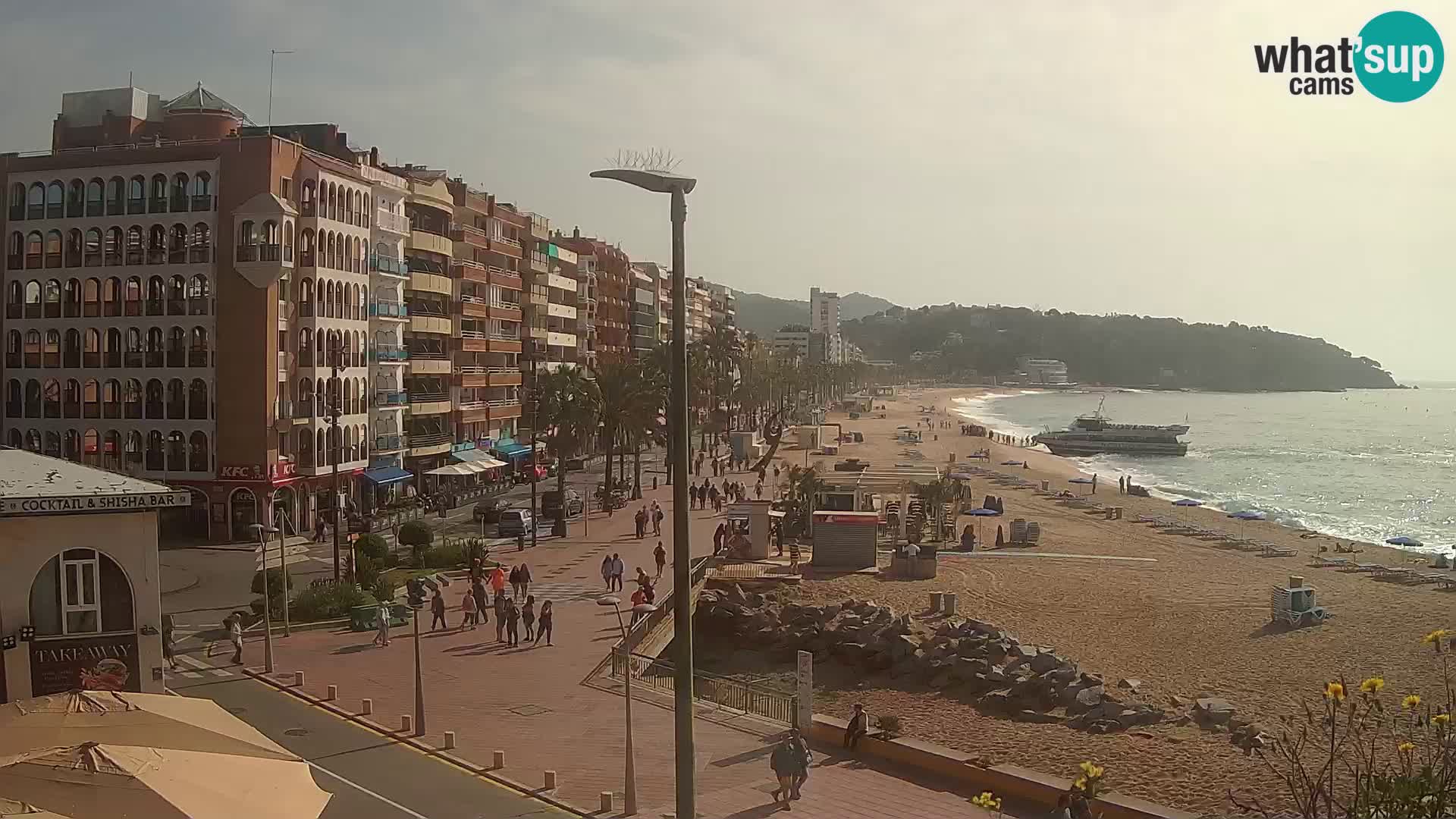 Webcam Lloret de Mar – the main beach – – Costa Brava – Spain