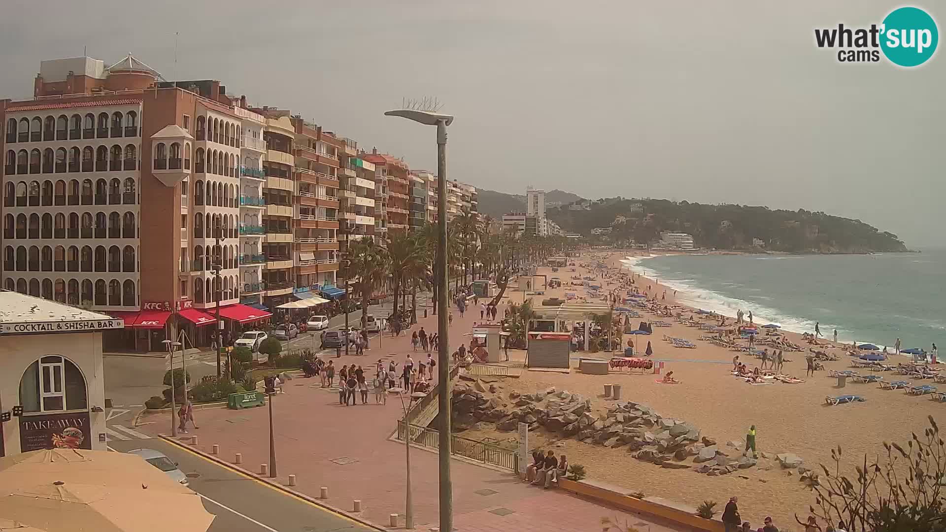 Webcam Lloret de Mar – the main beach – – Costa Brava – Spain
