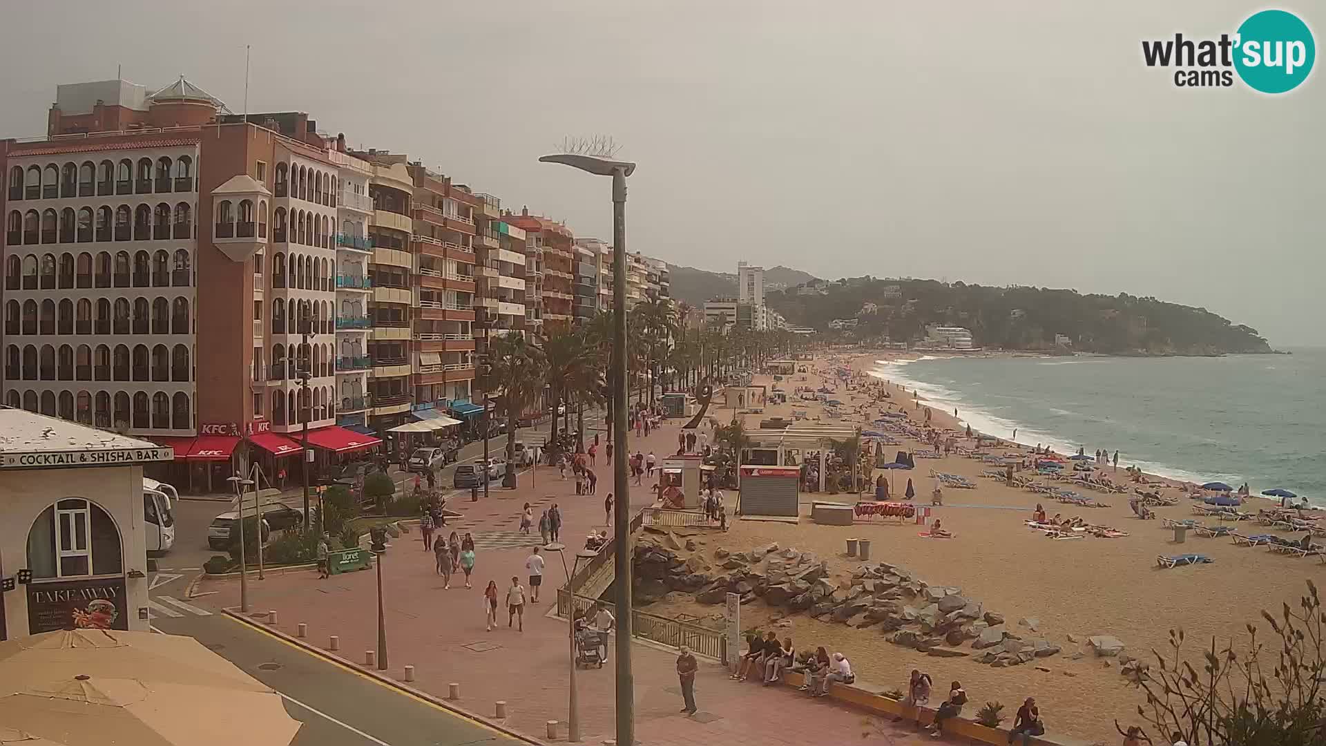 Webcam Lloret de Mar – the main beach – – Costa Brava – Spain