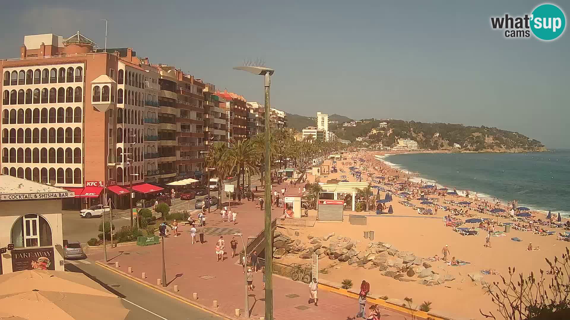 Webcam Lloret de Mar – the main beach – – Costa Brava – Spain