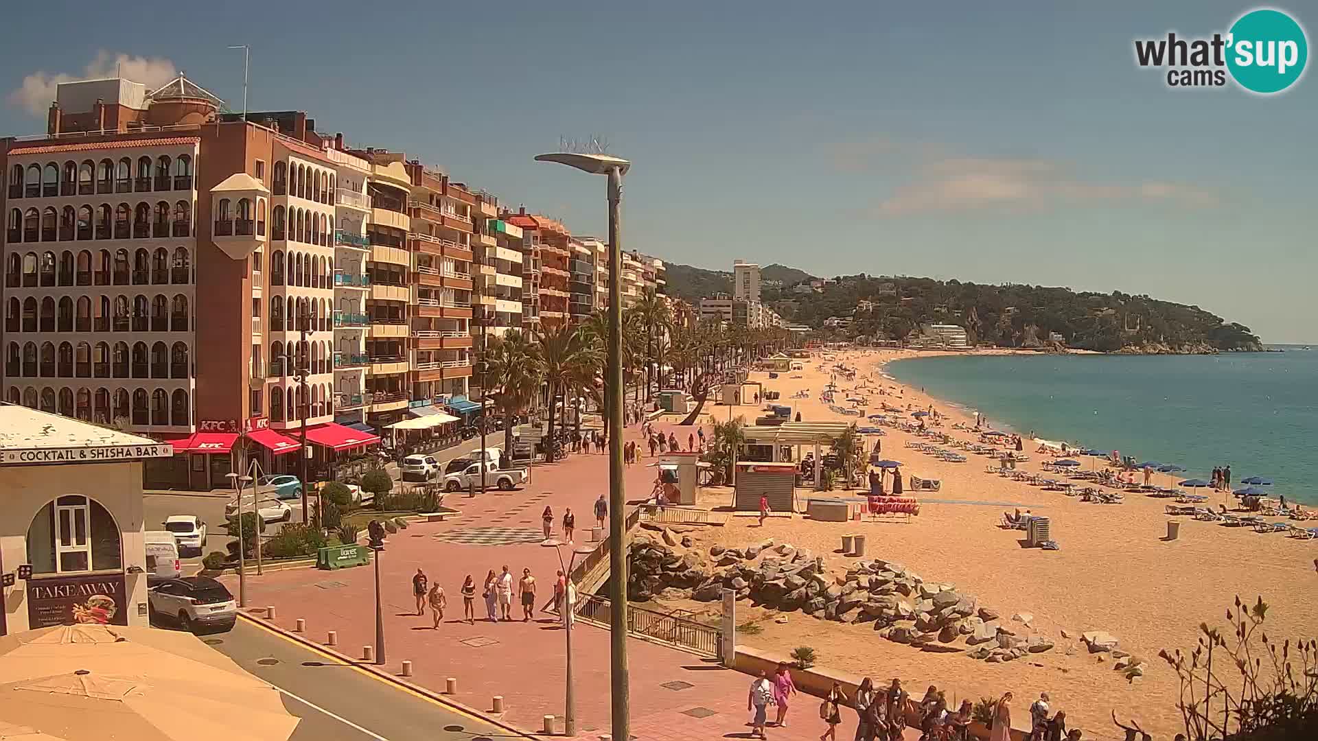 Webcam Lloret de Mar – the main beach – – Costa Brava – Spain