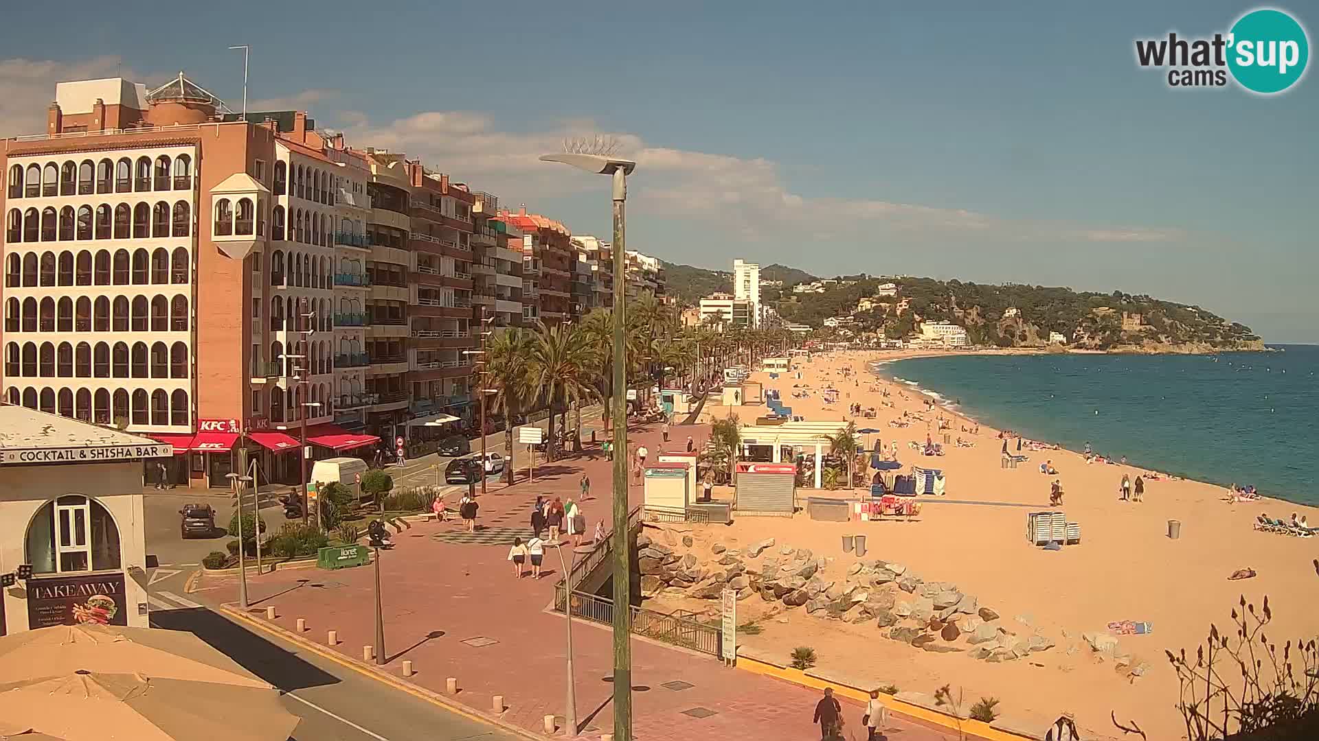 Webcam Lloret de Mar – the main beach – – Costa Brava – Spain