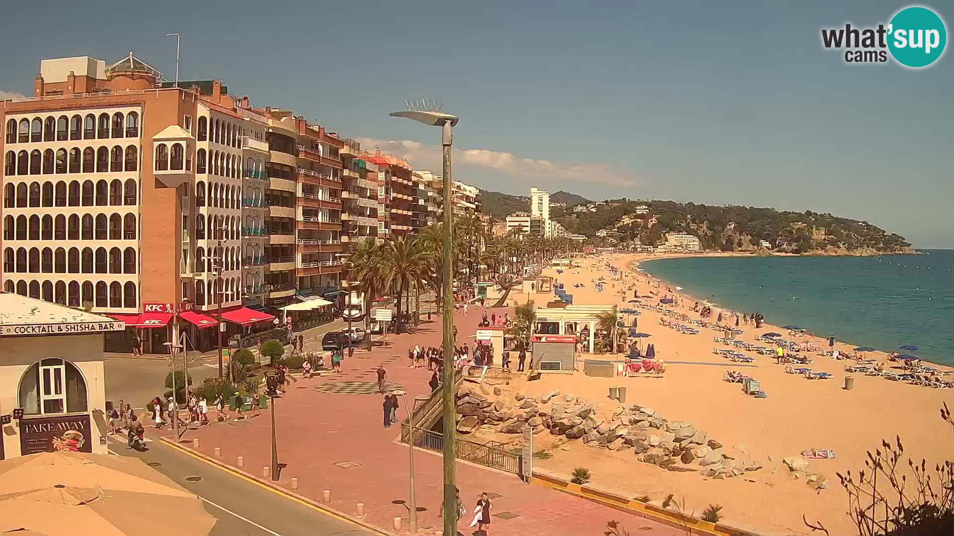 Webcam Lloret de Mar – the main beach – – Costa Brava – Spain