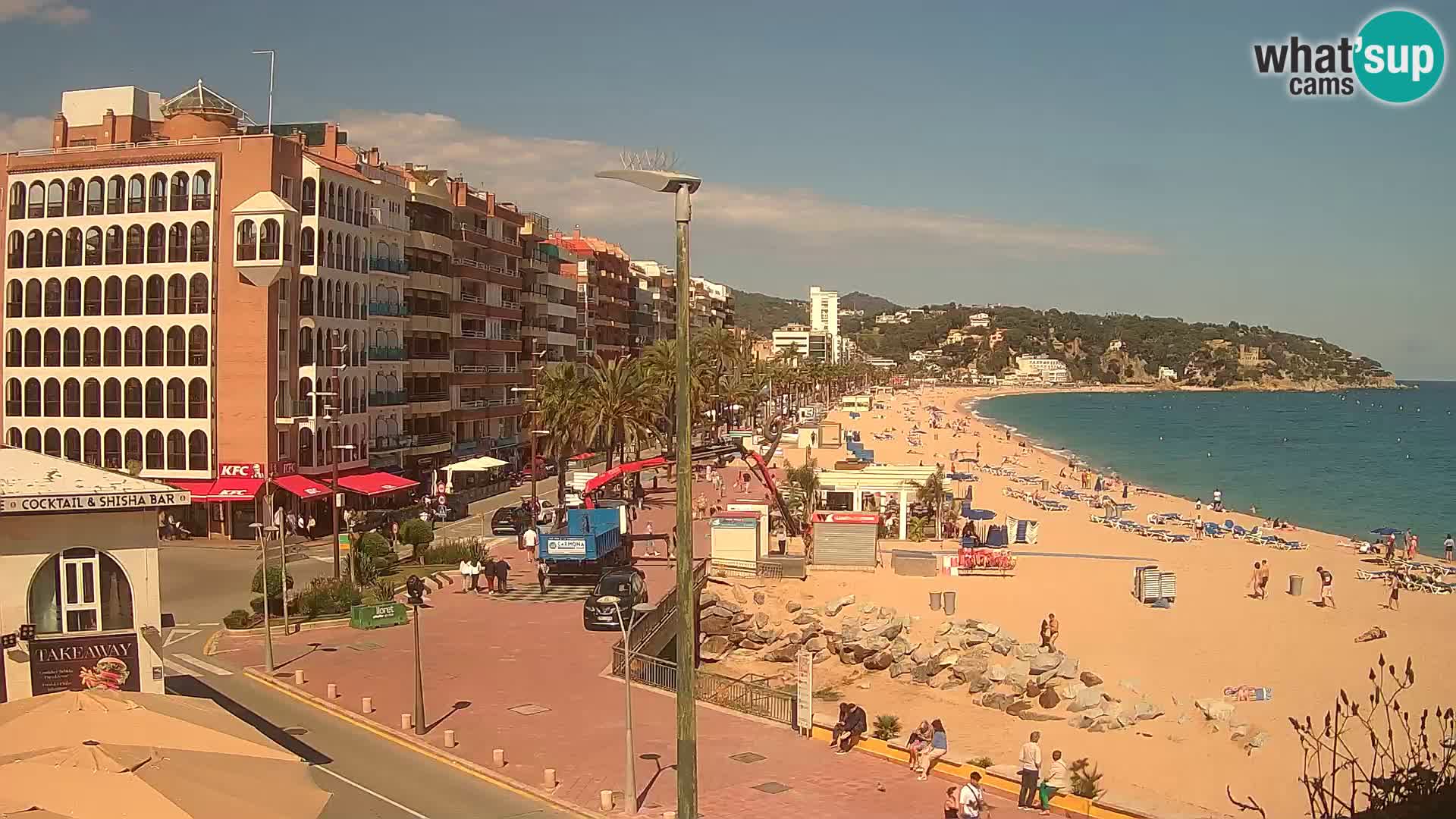 Webcam Lloret de Mar – the main beach – – Costa Brava – Spain