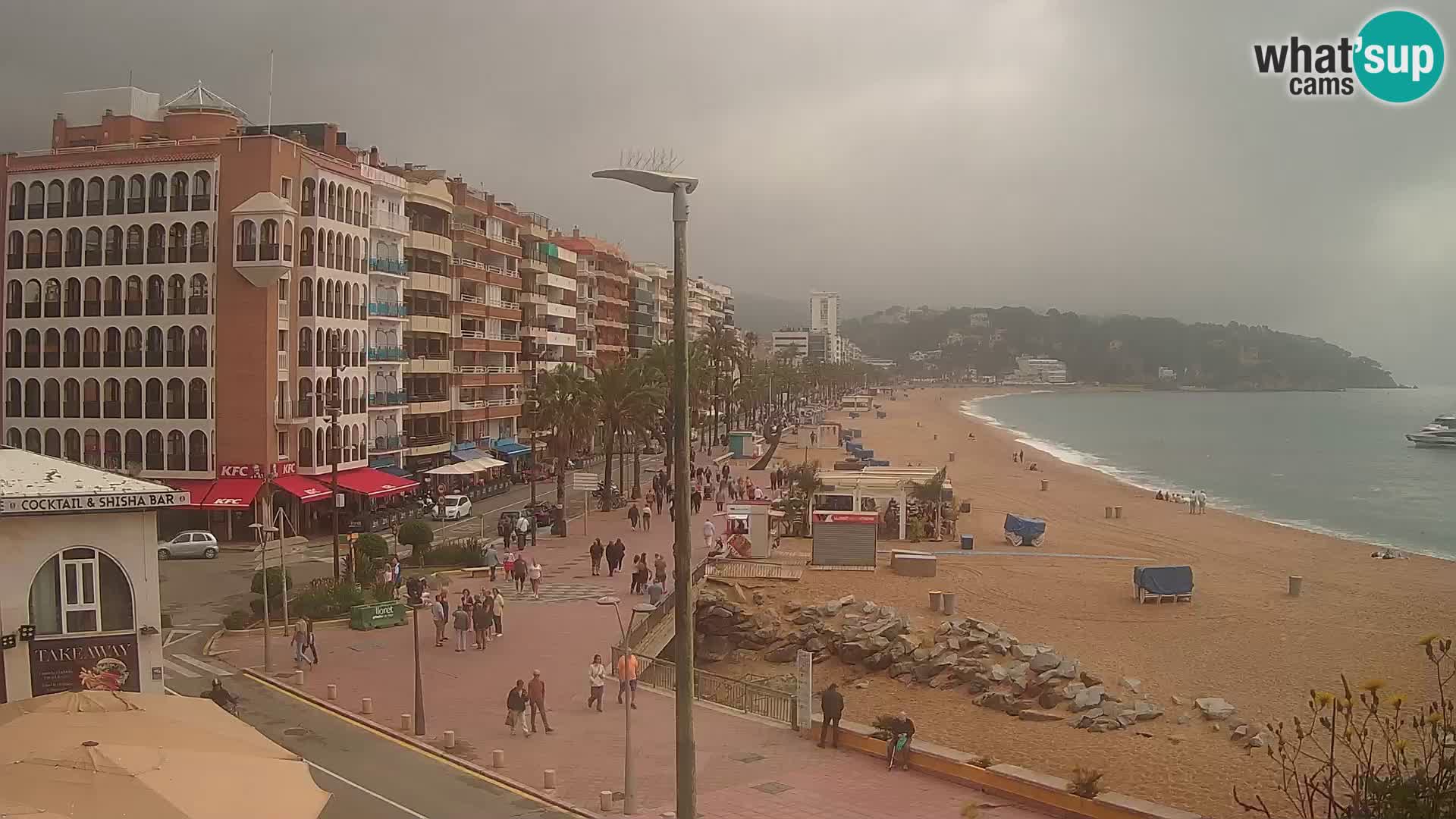 Webcam Lloret de Mar – the main beach – – Costa Brava – Spain