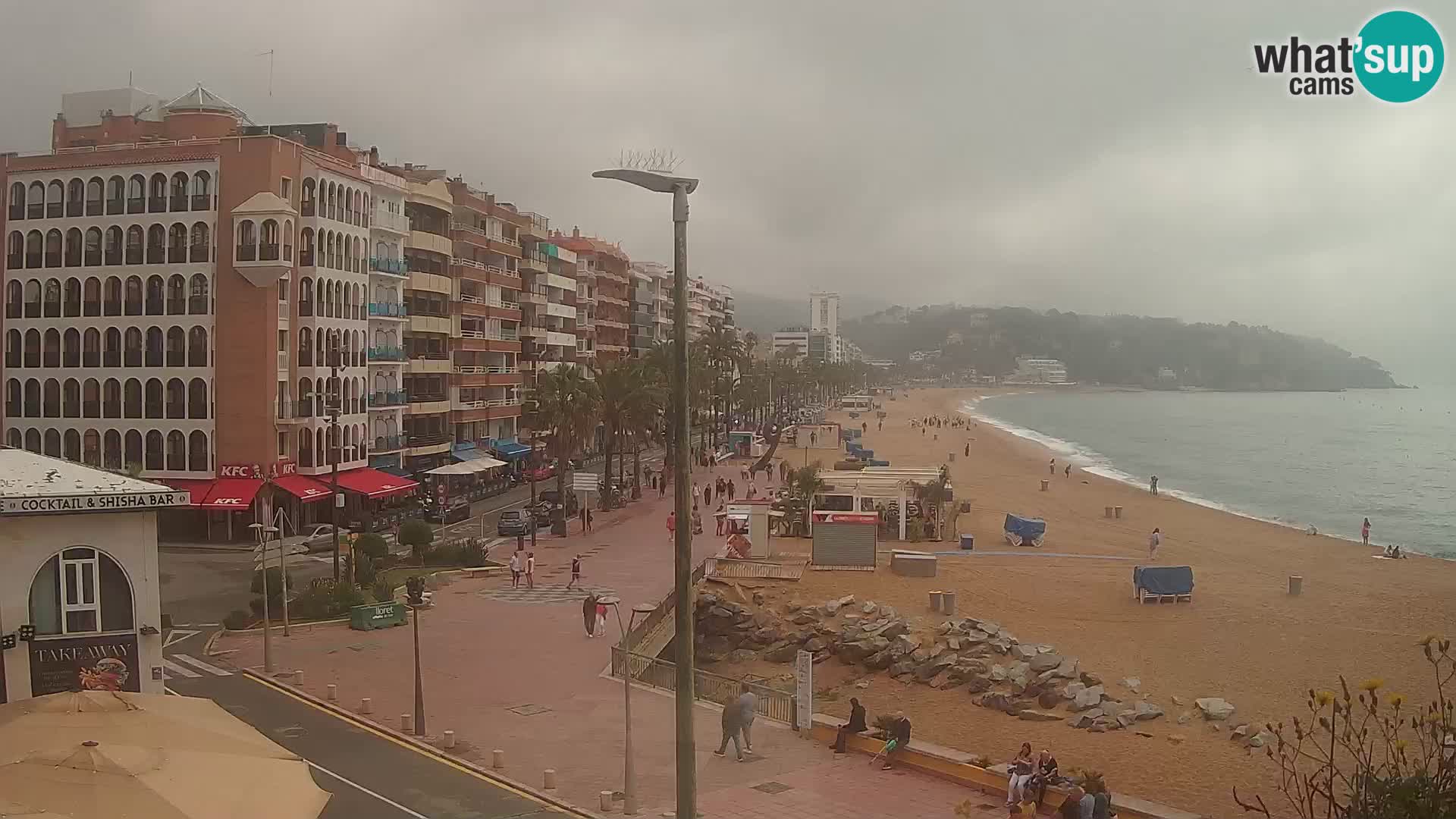 Webcam Lloret de Mar – the main beach – – Costa Brava – Spain