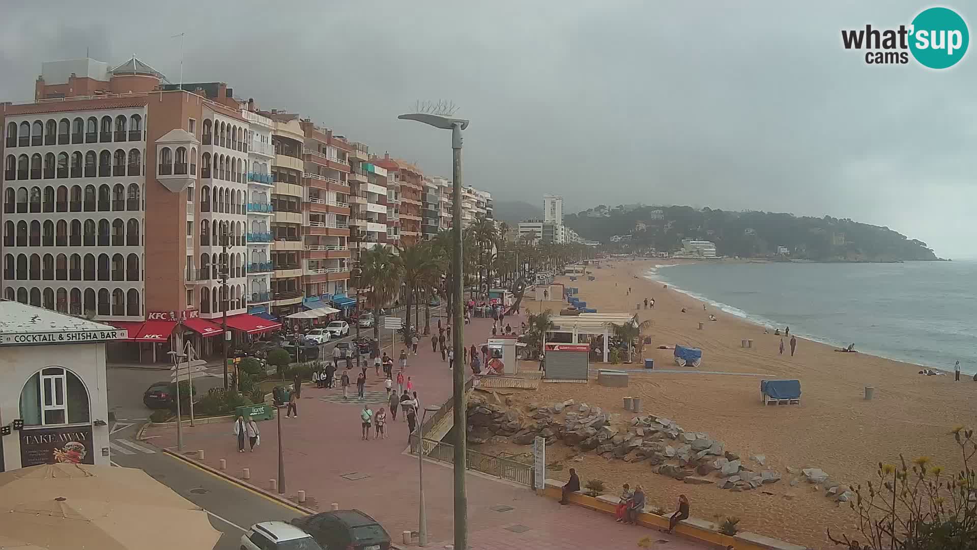 Webcam Lloret de Mar – the main beach – – Costa Brava – Spain