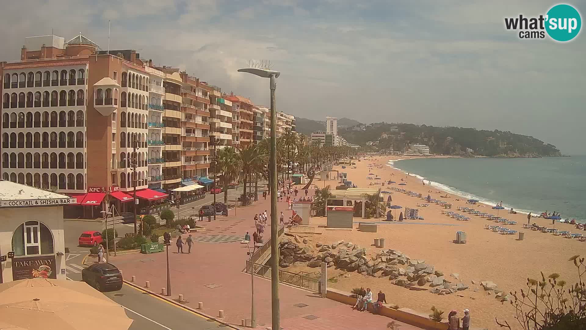 Webcam Lloret de Mar – the main beach – – Costa Brava – Spain