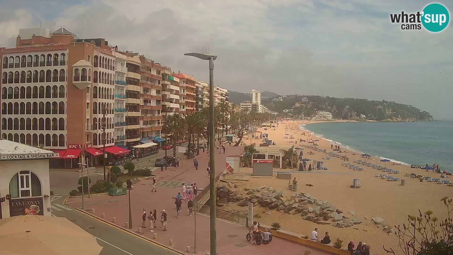 Webcam Lloret de Mar – the main beach – – Costa Brava – Spain