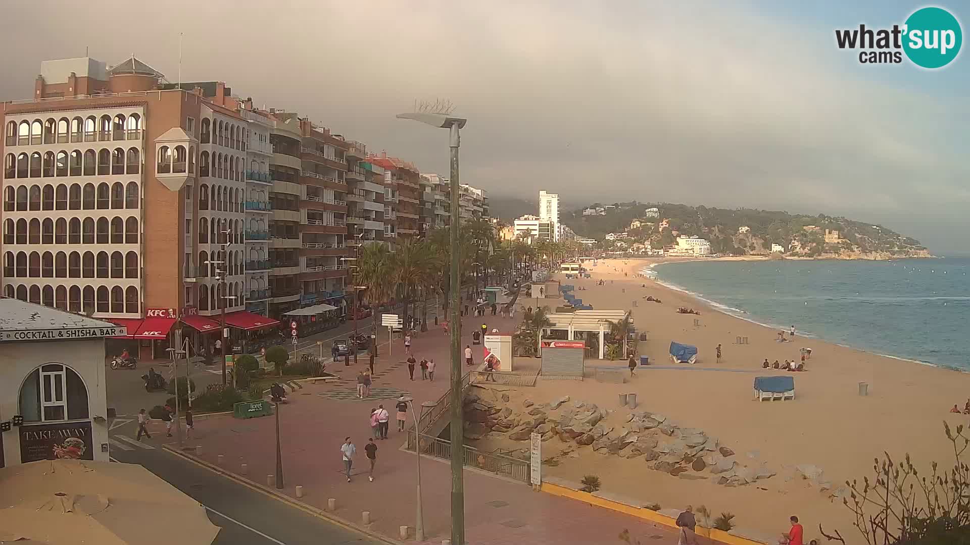 Webcam Lloret de Mar – the main beach – – Costa Brava – Spain