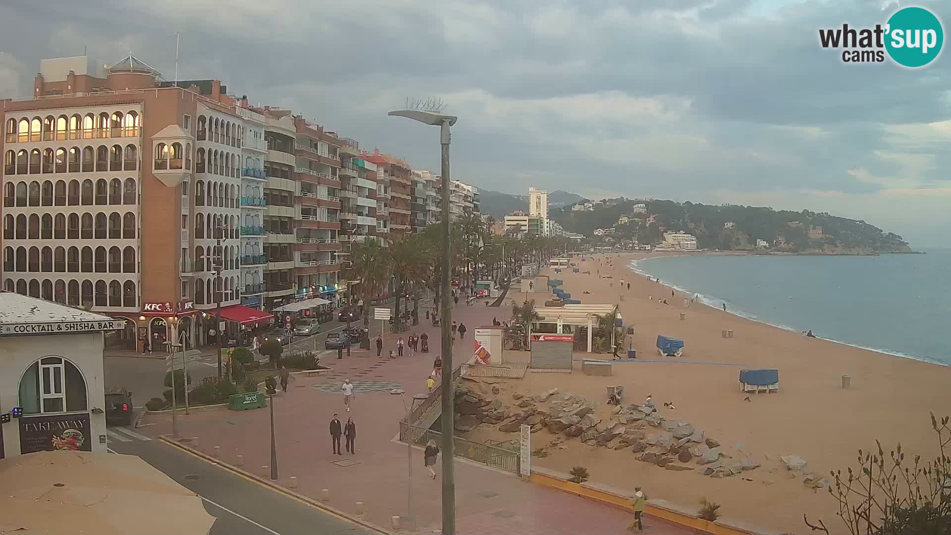 Webcam Lloret de Mar – the main beach – – Costa Brava – Spain
