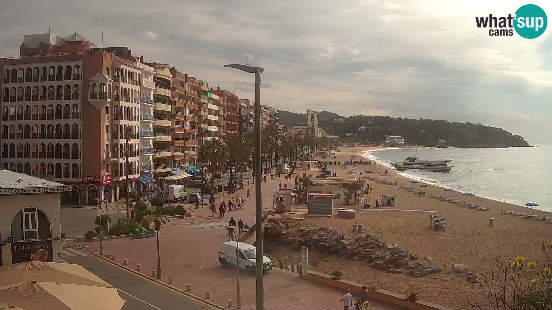 Webcam Lloret de Mar – the main beach – – Costa Brava – Spain