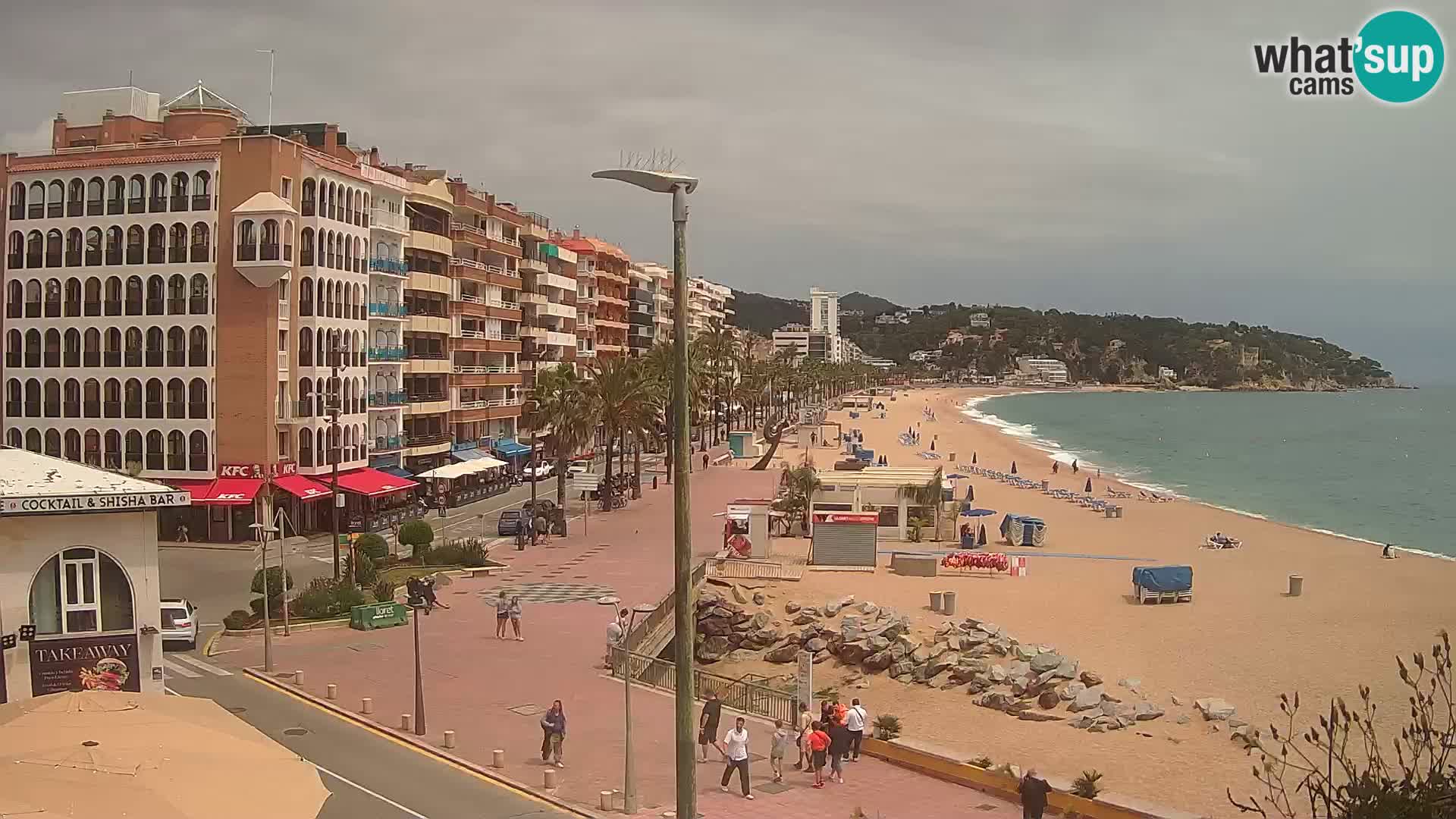 Webcam Lloret de Mar – the main beach – – Costa Brava – Spain