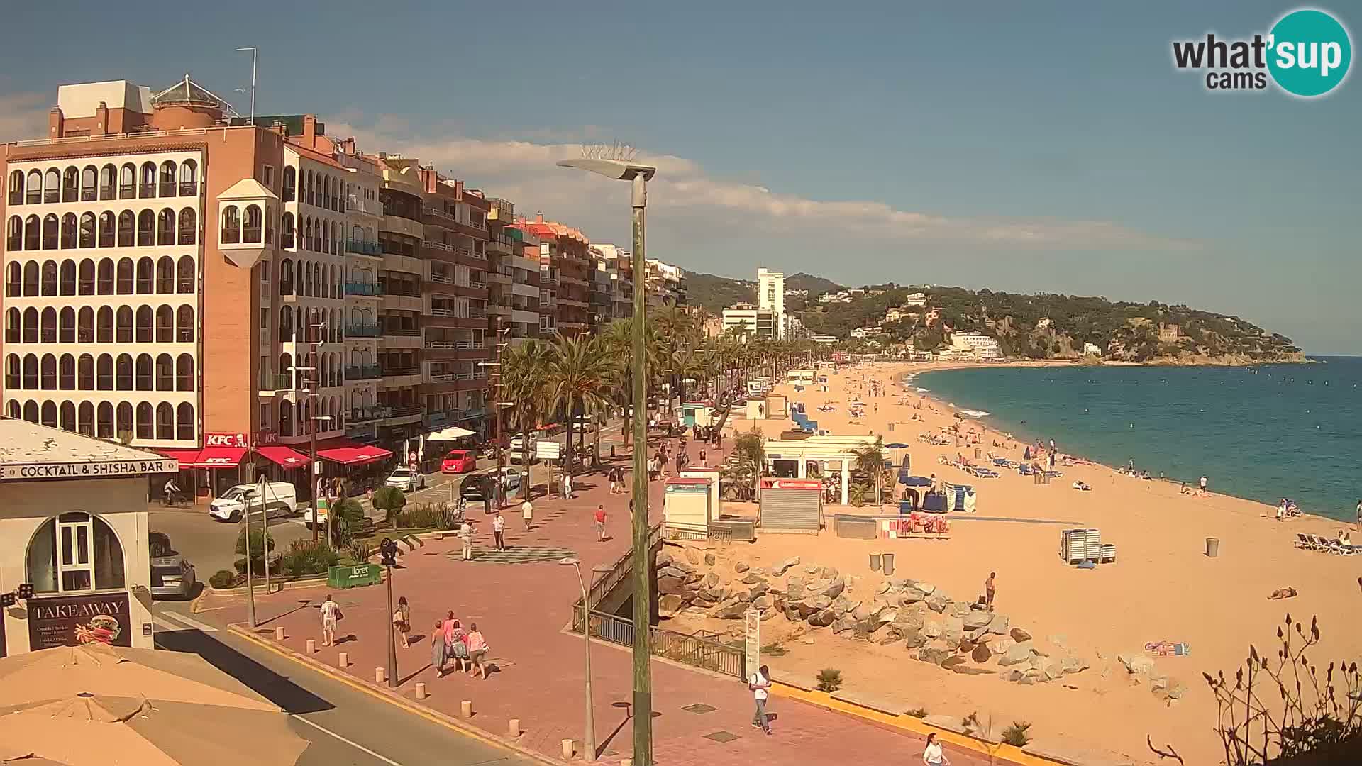 Web kamera Lloret de Mar – plaža