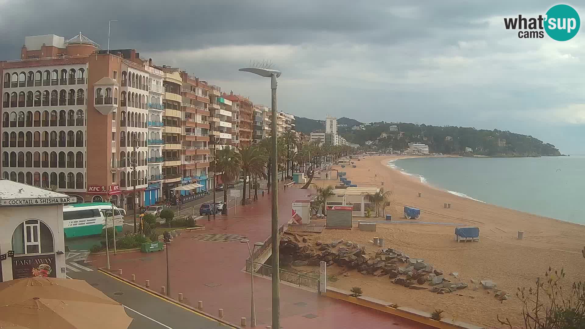 Webcam Lloret de Mar – the main beach – – Costa Brava – Spain