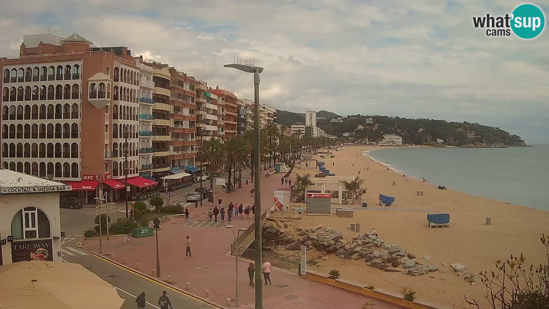 Webcam Lloret de Mar – the main beach – – Costa Brava – Spain