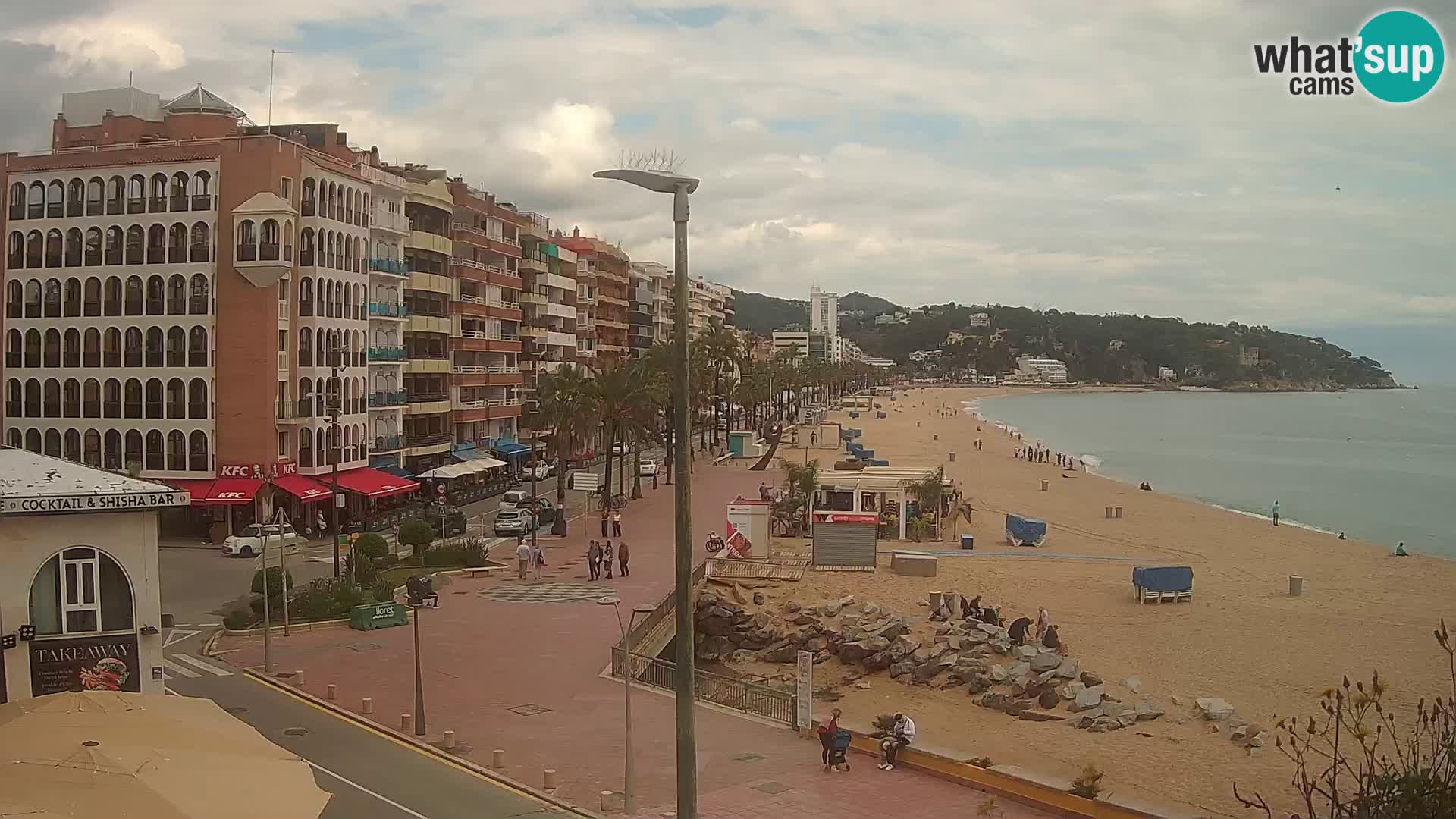 Webcam Lloret de Mar – the main beach – – Costa Brava – Spain