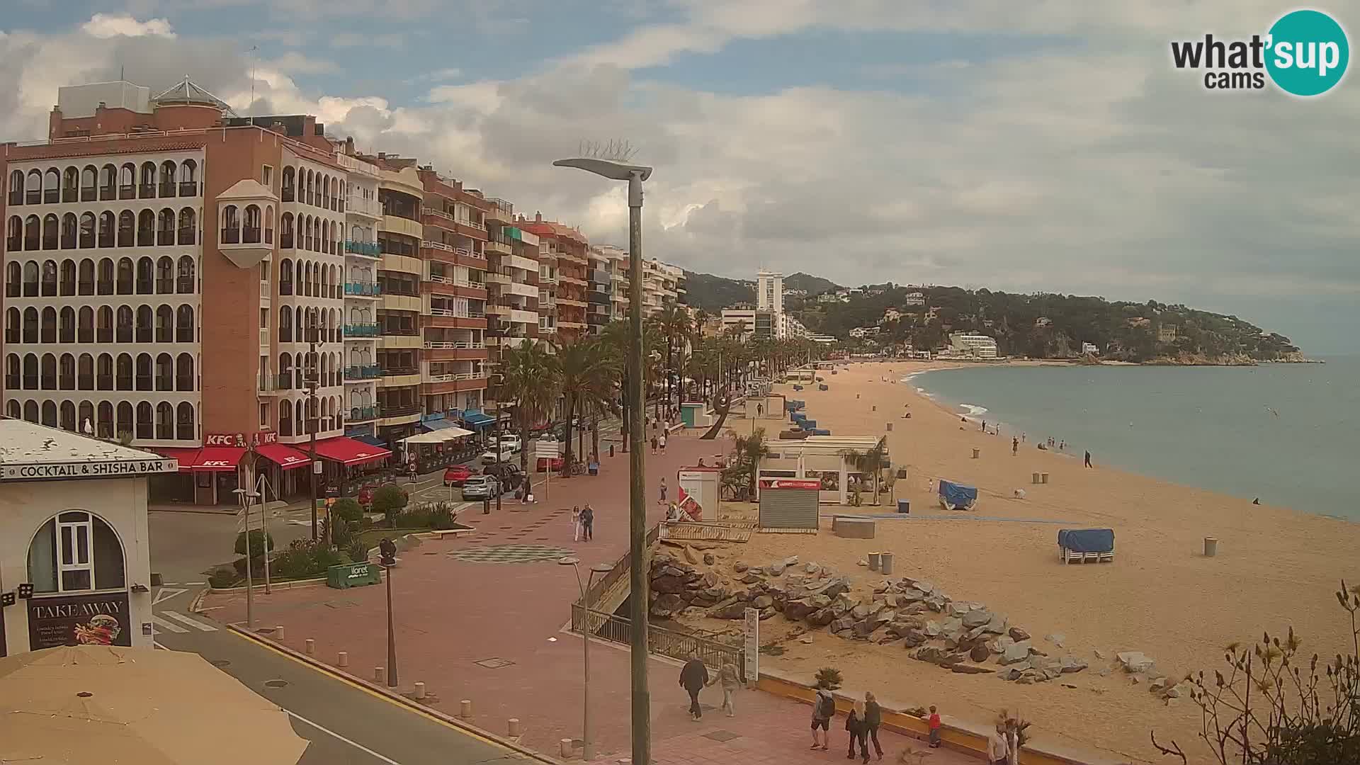 Webcam Lloret de Mar – the main beach – – Costa Brava – Spain