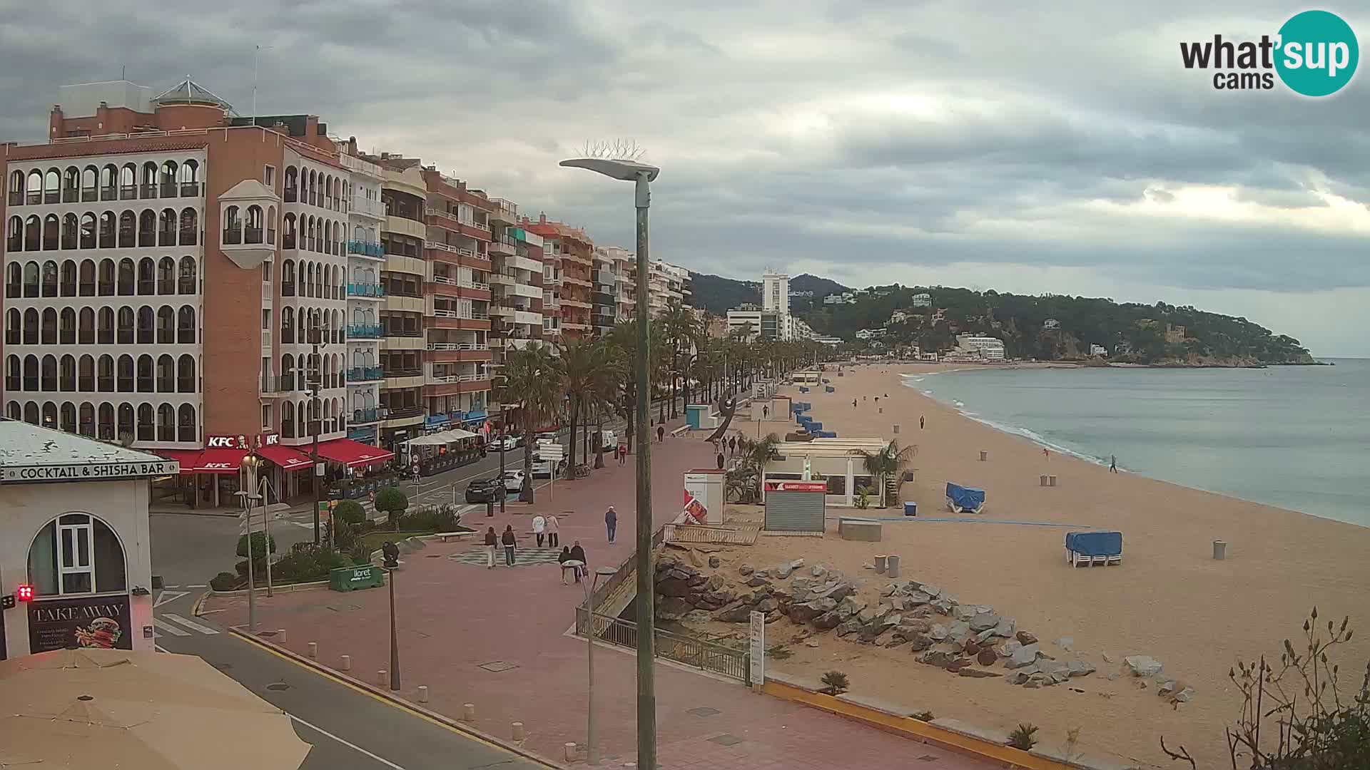 Webcam Lloret de Mar – the main beach – – Costa Brava – Spain