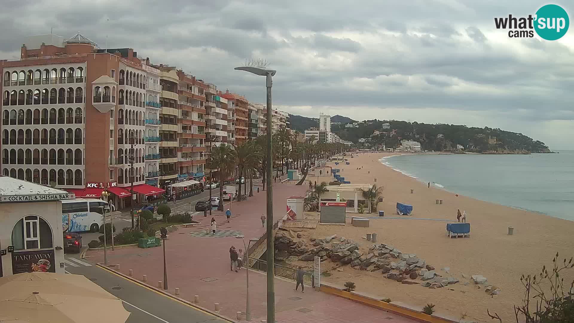 Webcam Lloret de Mar – the main beach – – Costa Brava – Spain