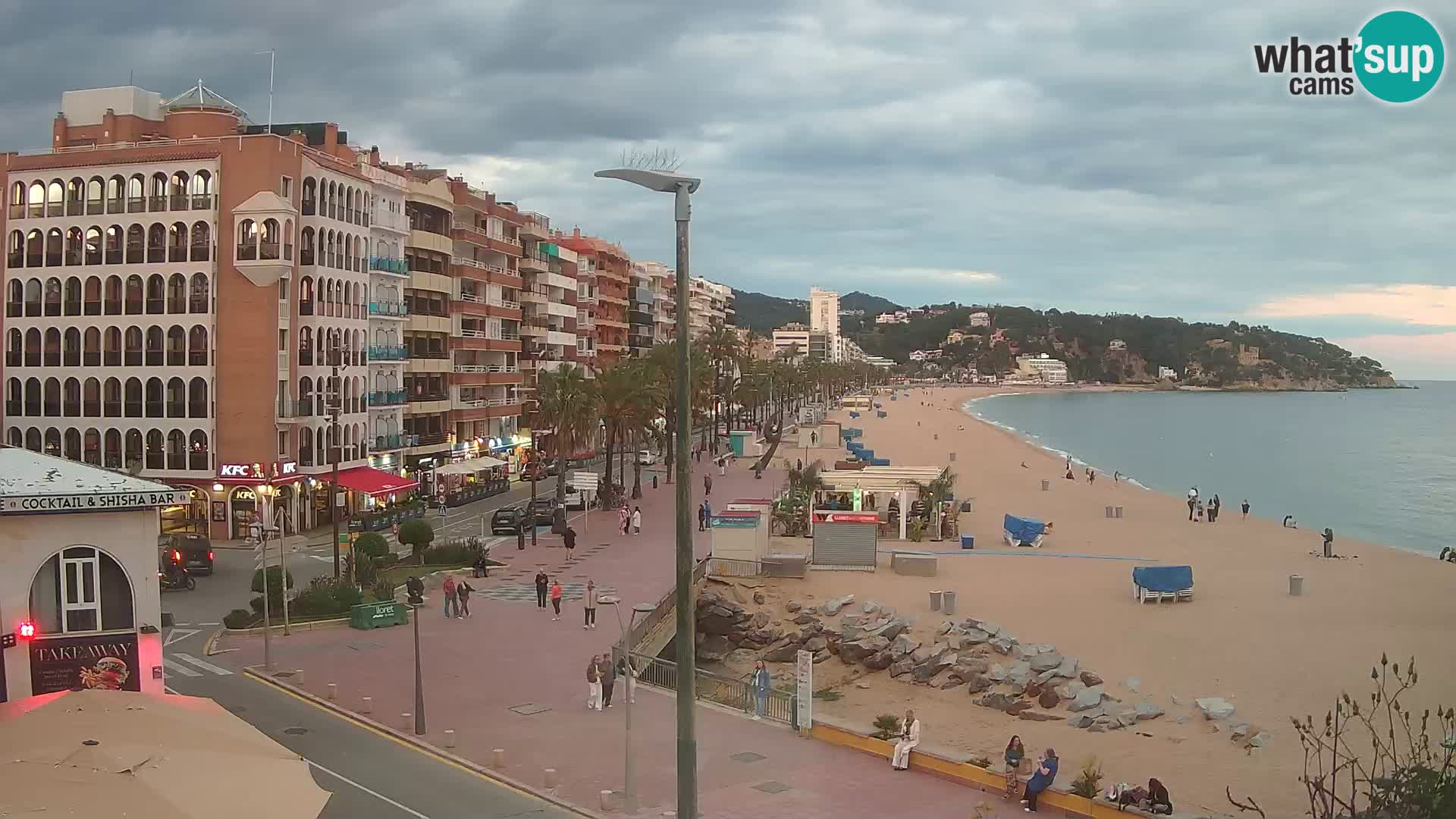 Webcam Lloret de Mar – the main beach – – Costa Brava – Spain