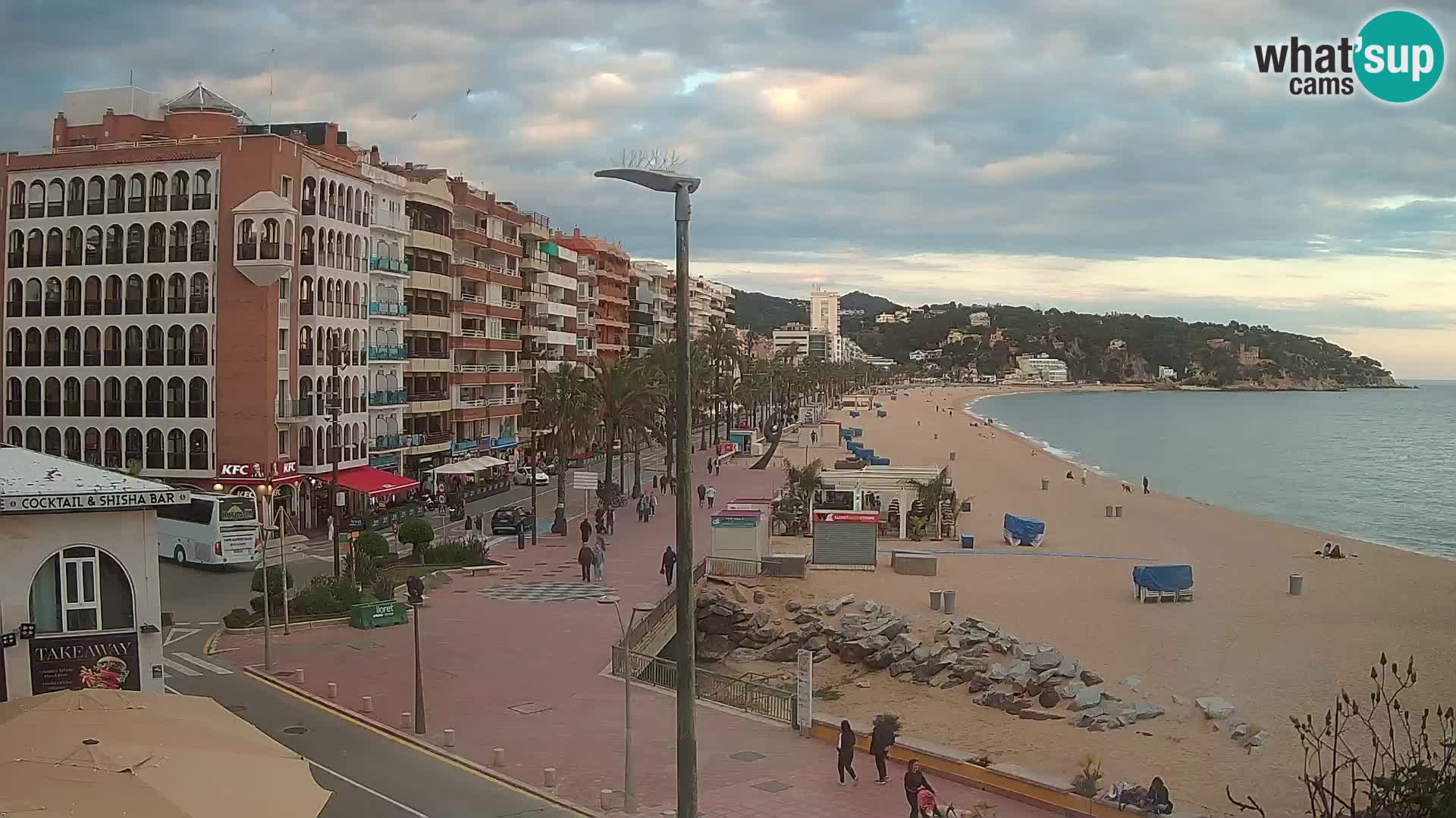 Webcam Lloret de Mar – the main beach – – Costa Brava – Spain