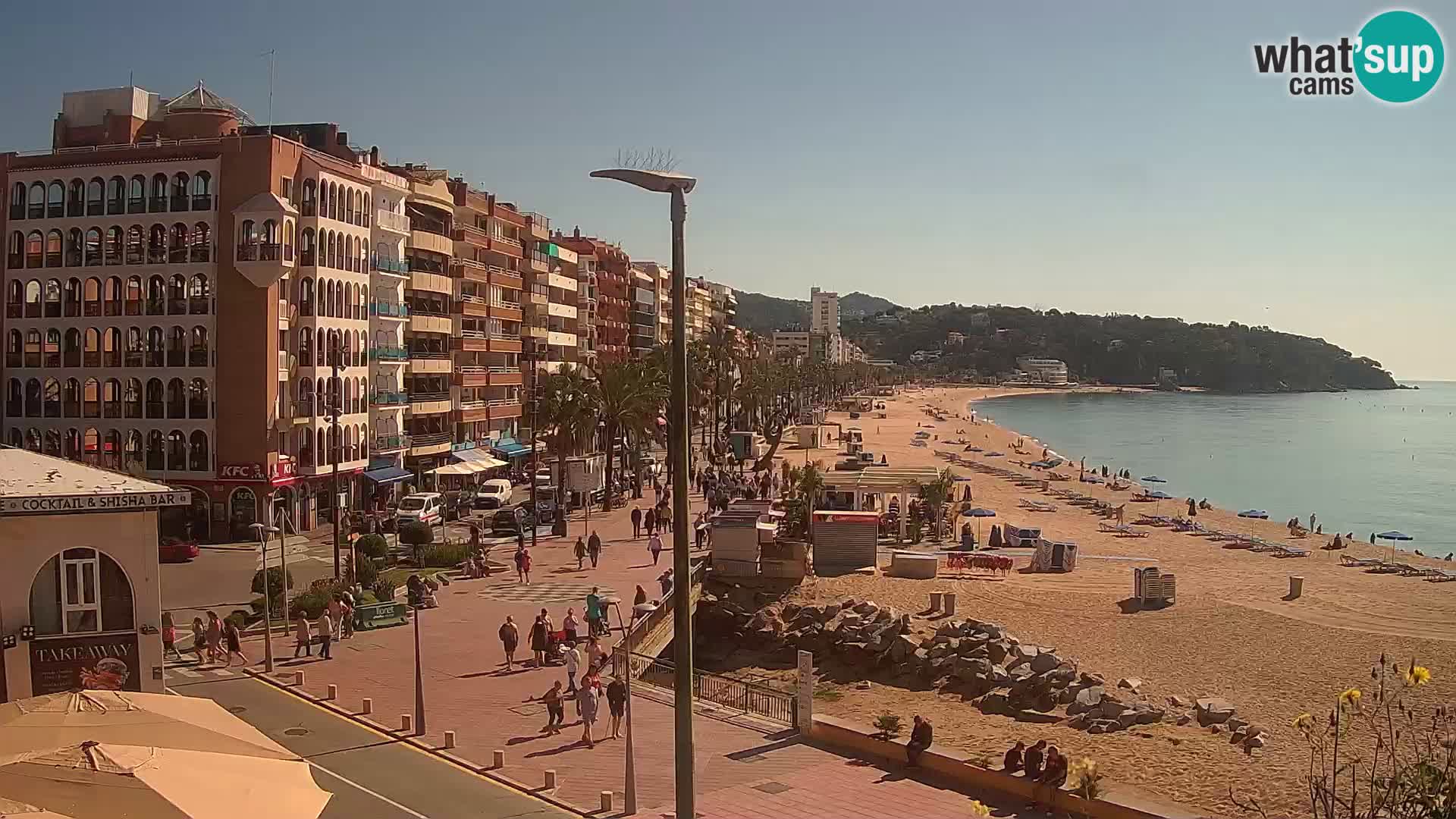 Webcam Lloret de Mar – the main beach – – Costa Brava – Spain