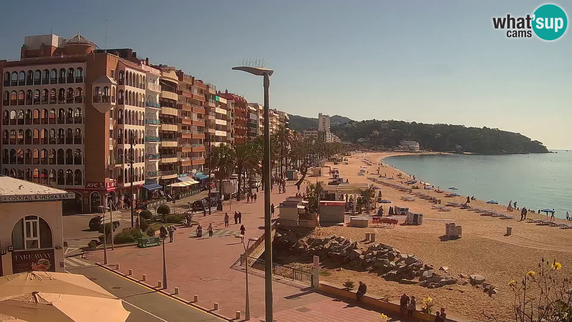 Webcam Lloret de Mar – the main beach – – Costa Brava – Spain