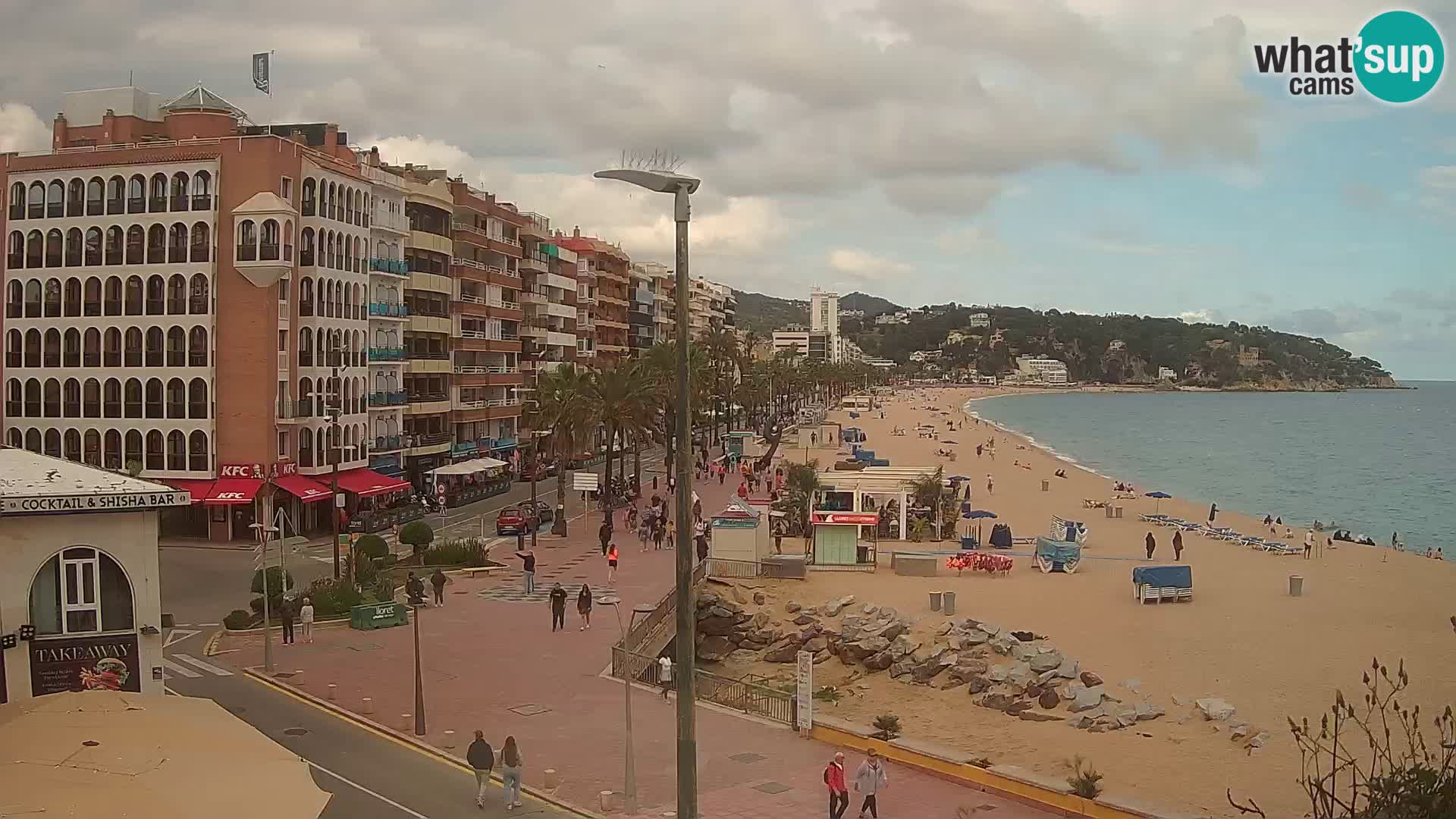 Webcam Lloret de Mar – the main beach – – Costa Brava – Spain