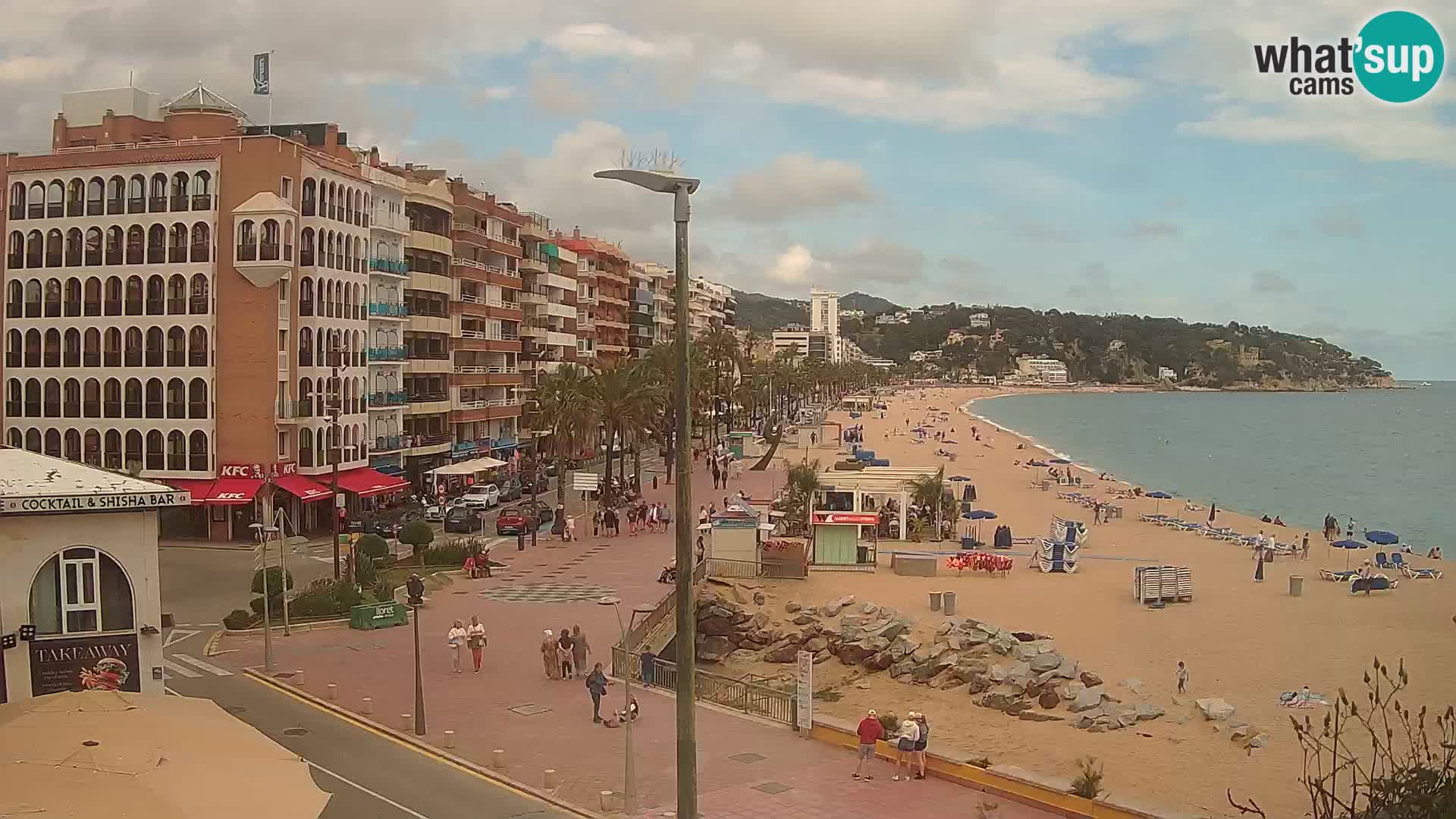 Webcam Lloret de Mar – the main beach – – Costa Brava – Spain