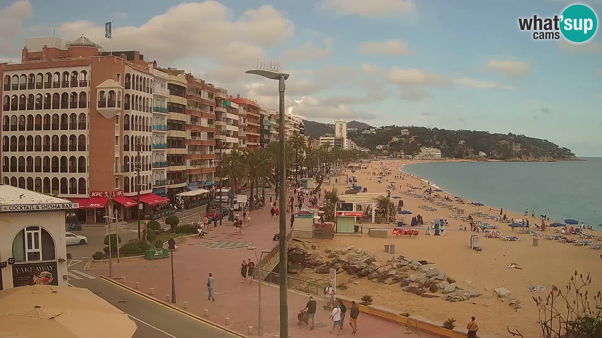 Webcam Lloret de Mar – the main beach – – Costa Brava – Spain