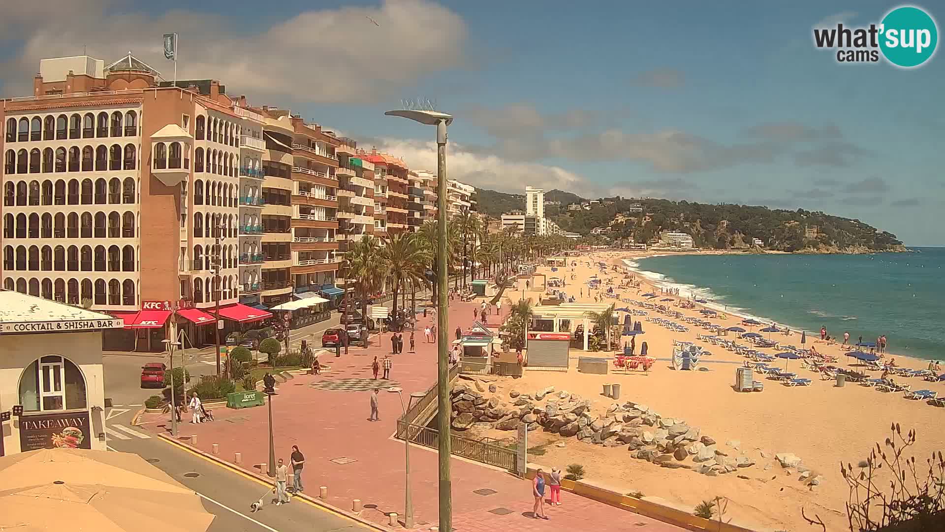 Webcam Lloret de Mar – the main beach – – Costa Brava – Spain