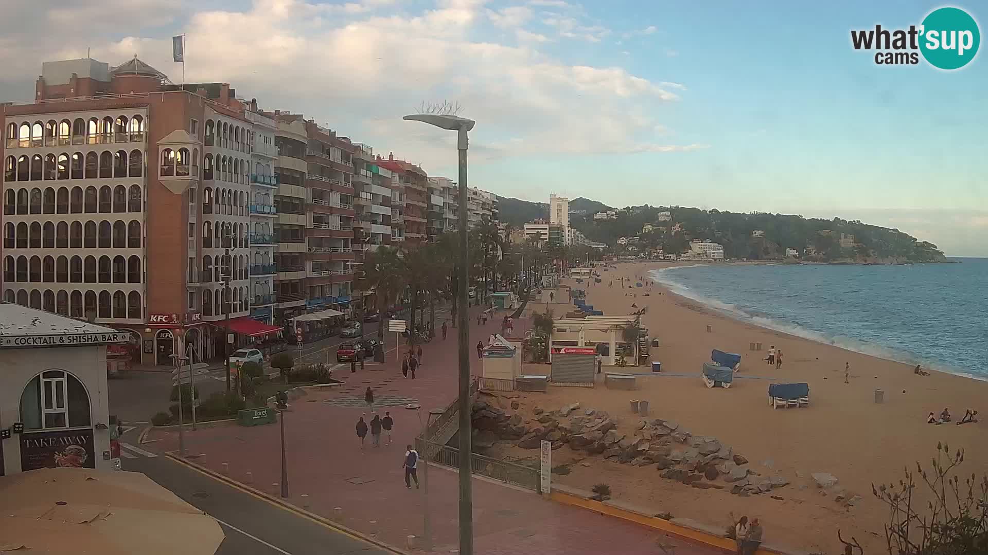 Webcam Lloret de Mar – the main beach – – Costa Brava – Spain