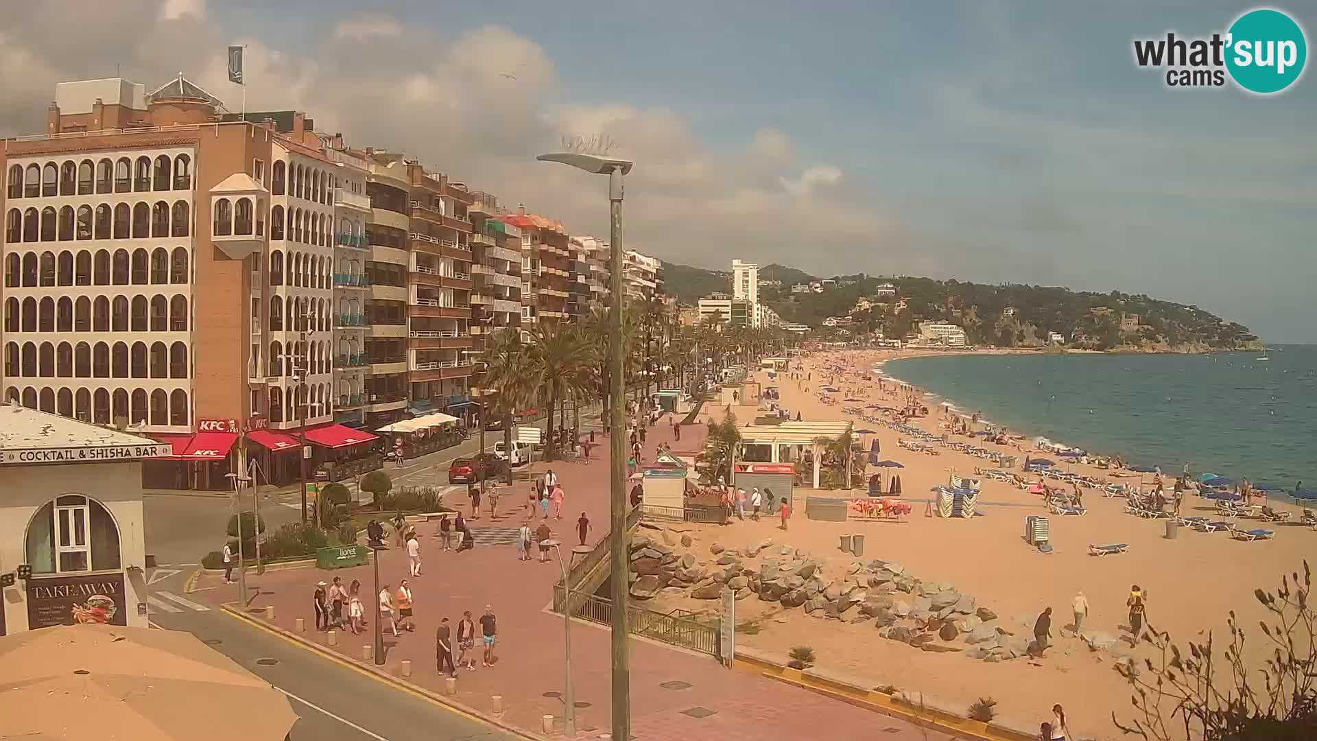 Webcam Lloret de Mar – the main beach – – Costa Brava – Spain