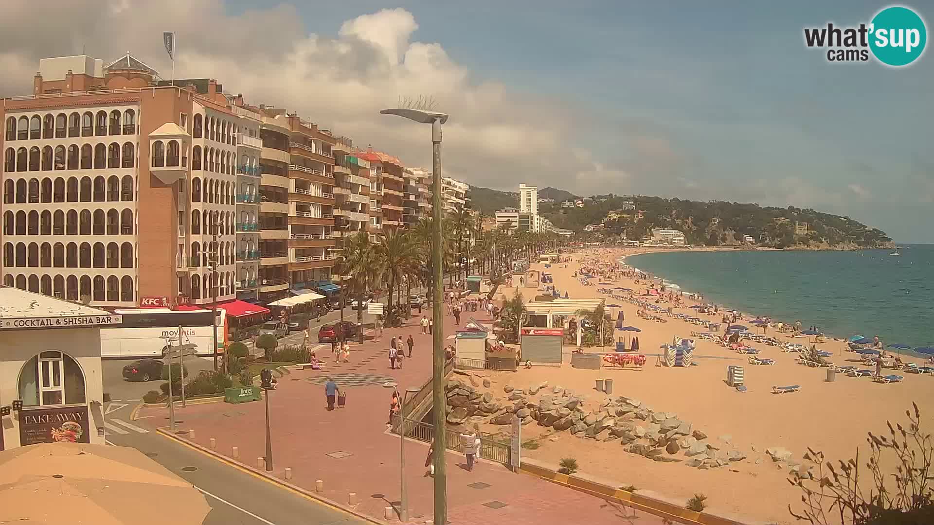 Webcam Lloret de Mar – the main beach – – Costa Brava – Spain
