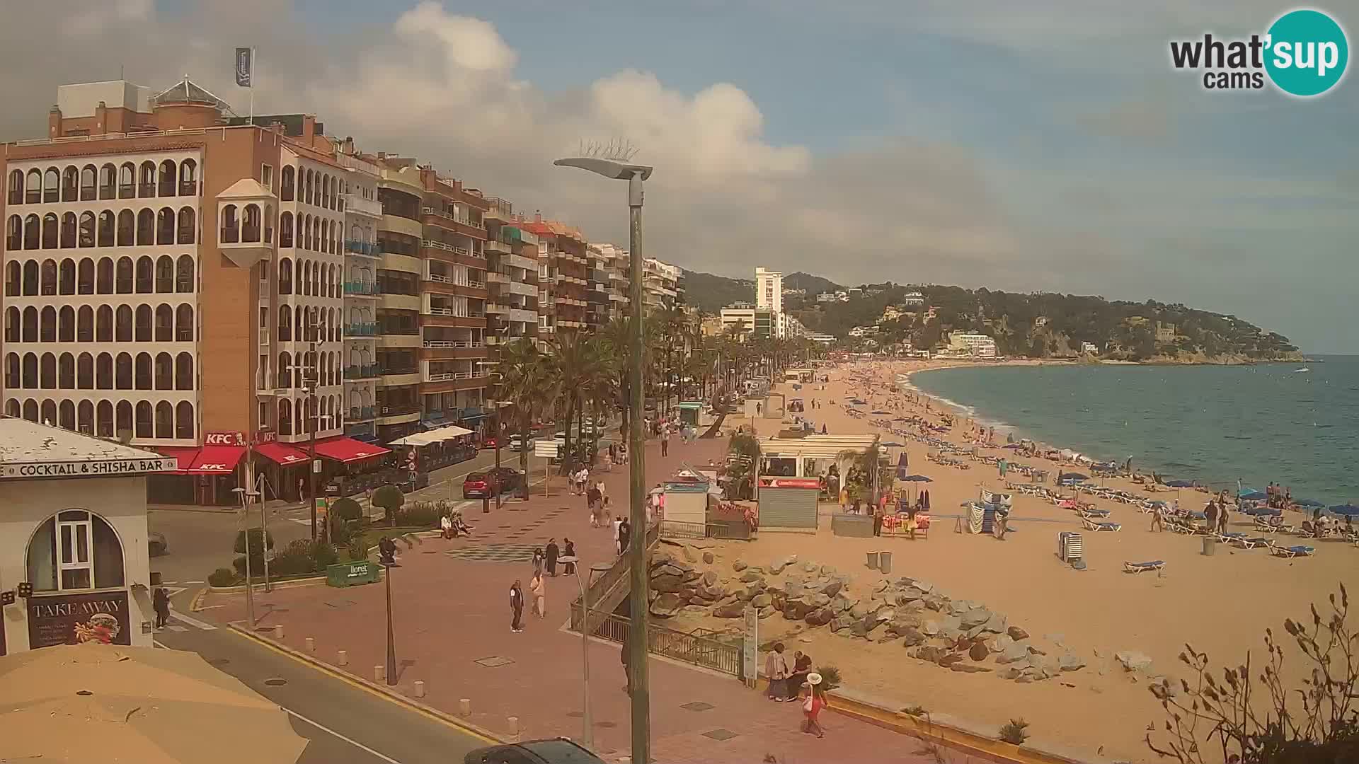 Webcam Lloret de Mar – the main beach – – Costa Brava – Spain
