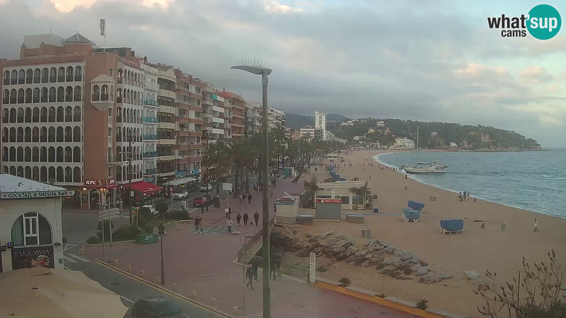 Webcam Lloret de Mar – the main beach – – Costa Brava – Spain