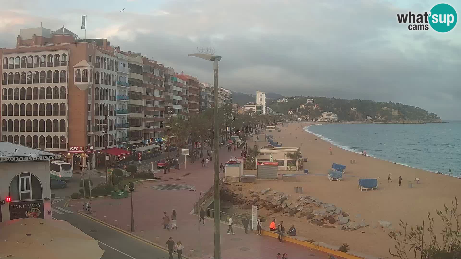 Webcam Lloret de Mar – the main beach – – Costa Brava – Spain