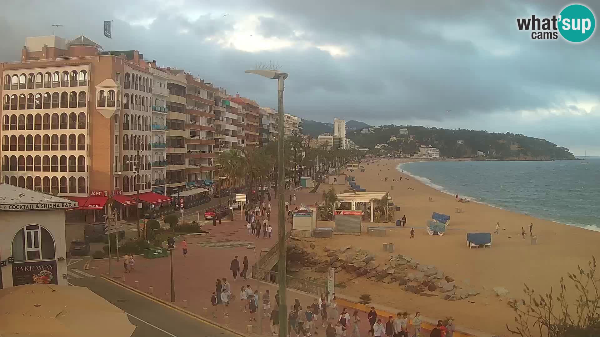 Webcam Lloret de Mar – the main beach – – Costa Brava – Spain