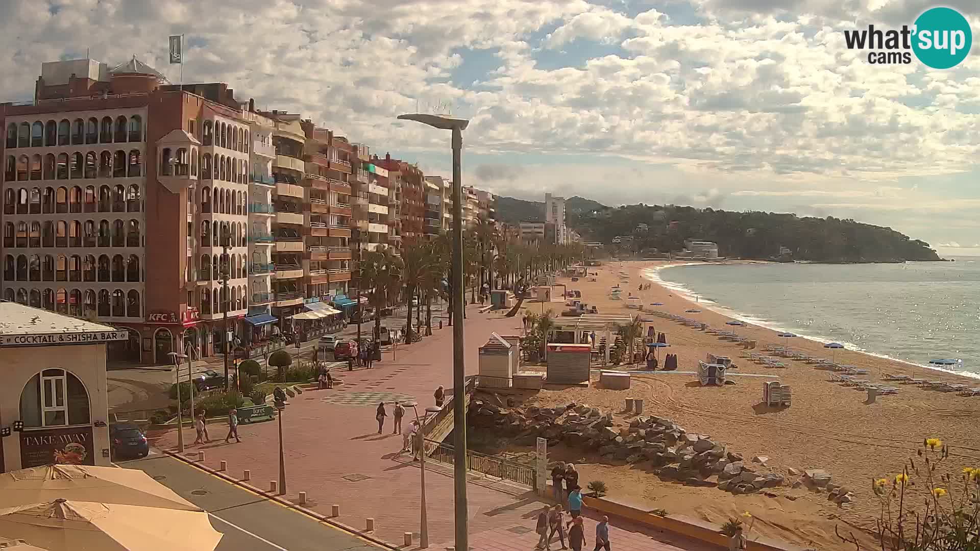 Webcam Lloret de Mar – the main beach – – Costa Brava – Spain