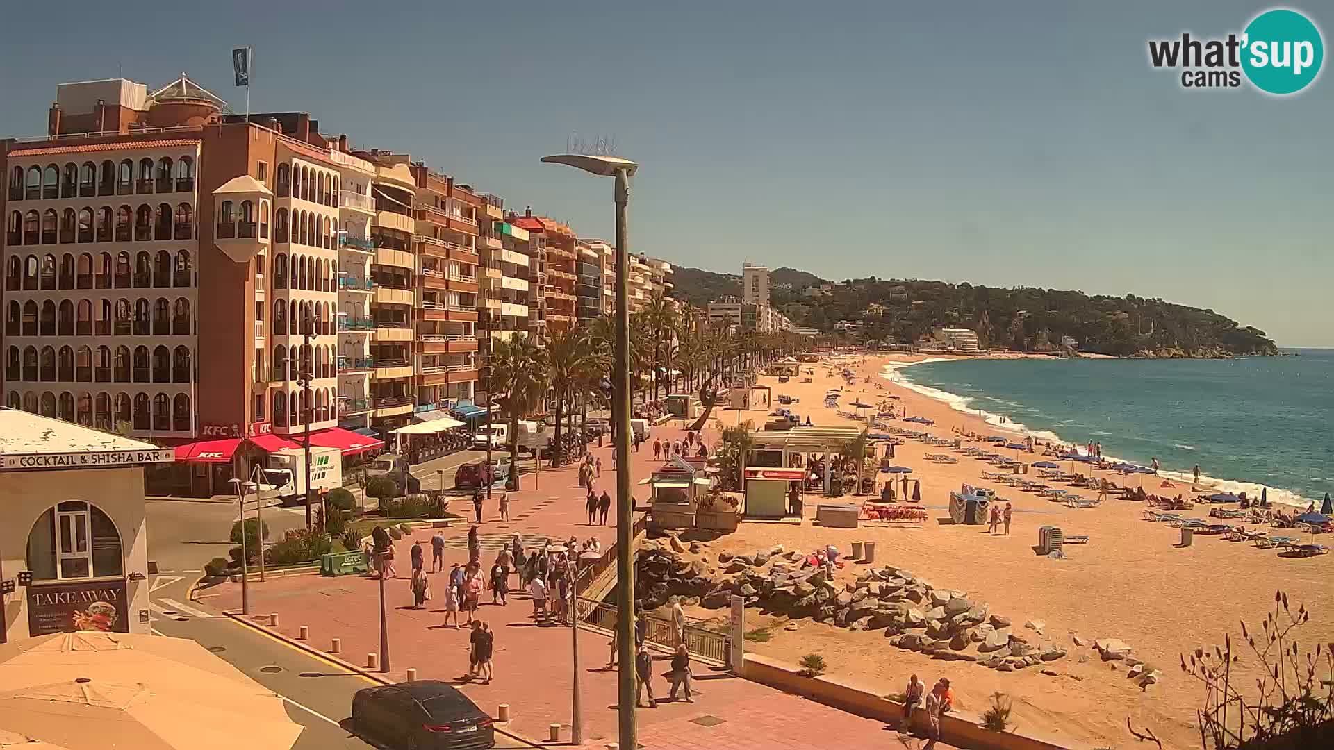 Webcam Lloret de Mar – the main beach – – Costa Brava – Spain