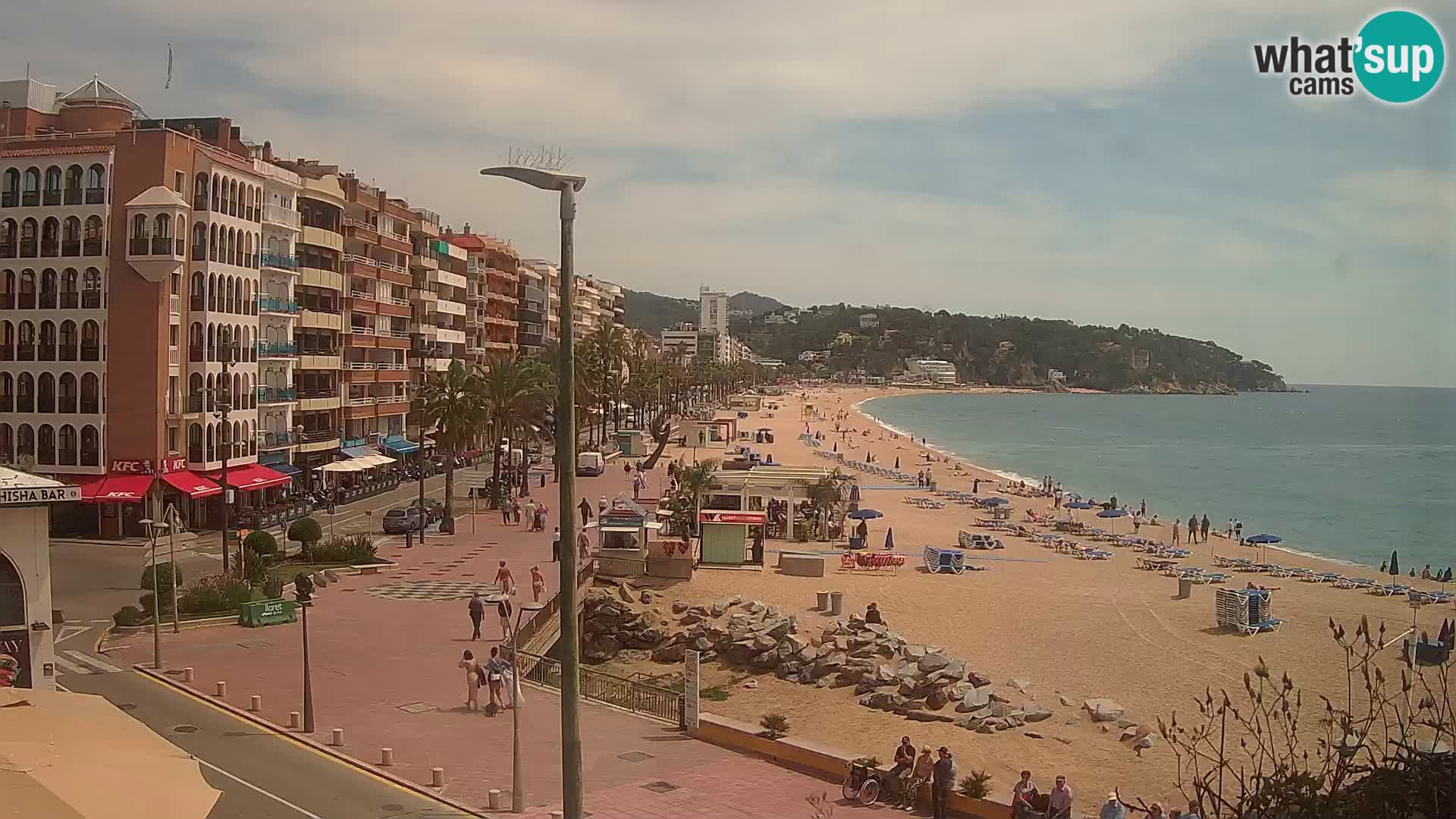 Webcam Lloret de Mar – the main beach – – Costa Brava – Spain