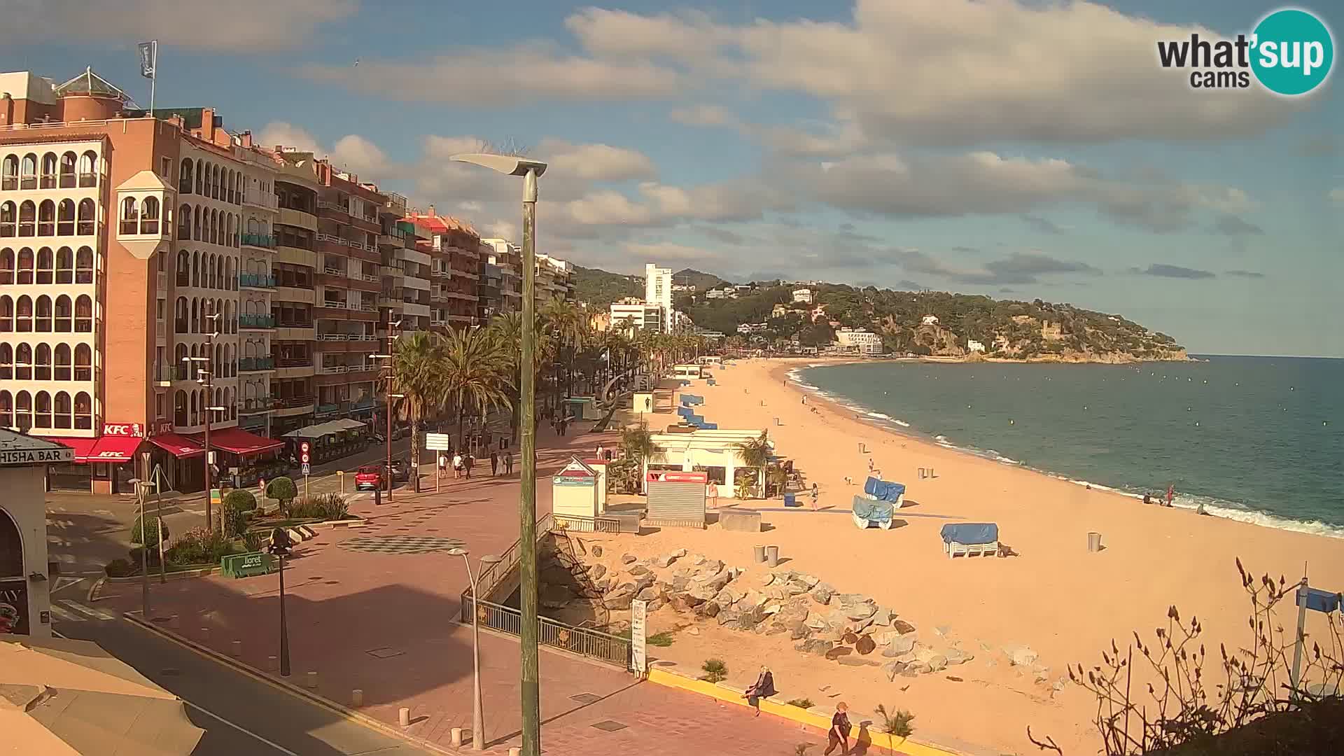 Webcam Lloret de Mar – the main beach – – Costa Brava – Spain