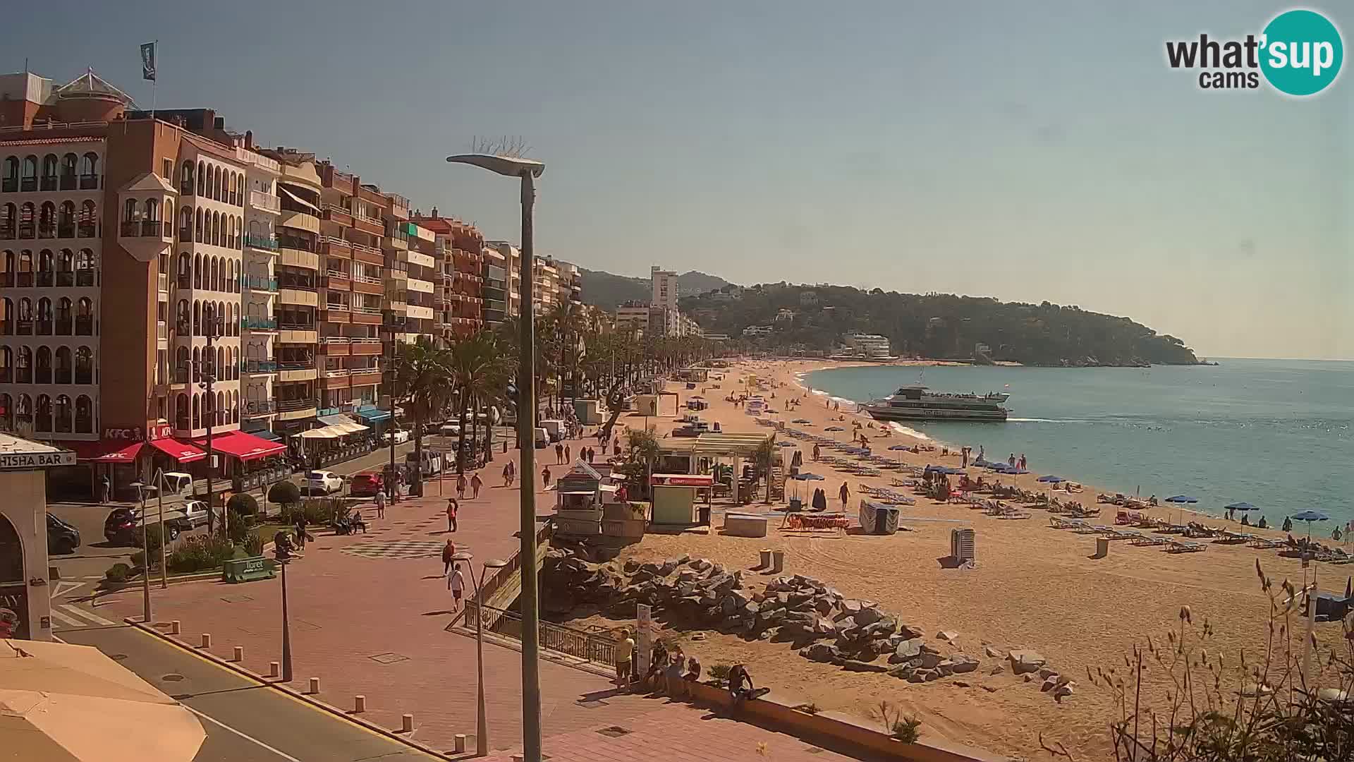 Webcam Lloret de Mar – the main beach – – Costa Brava – Spain